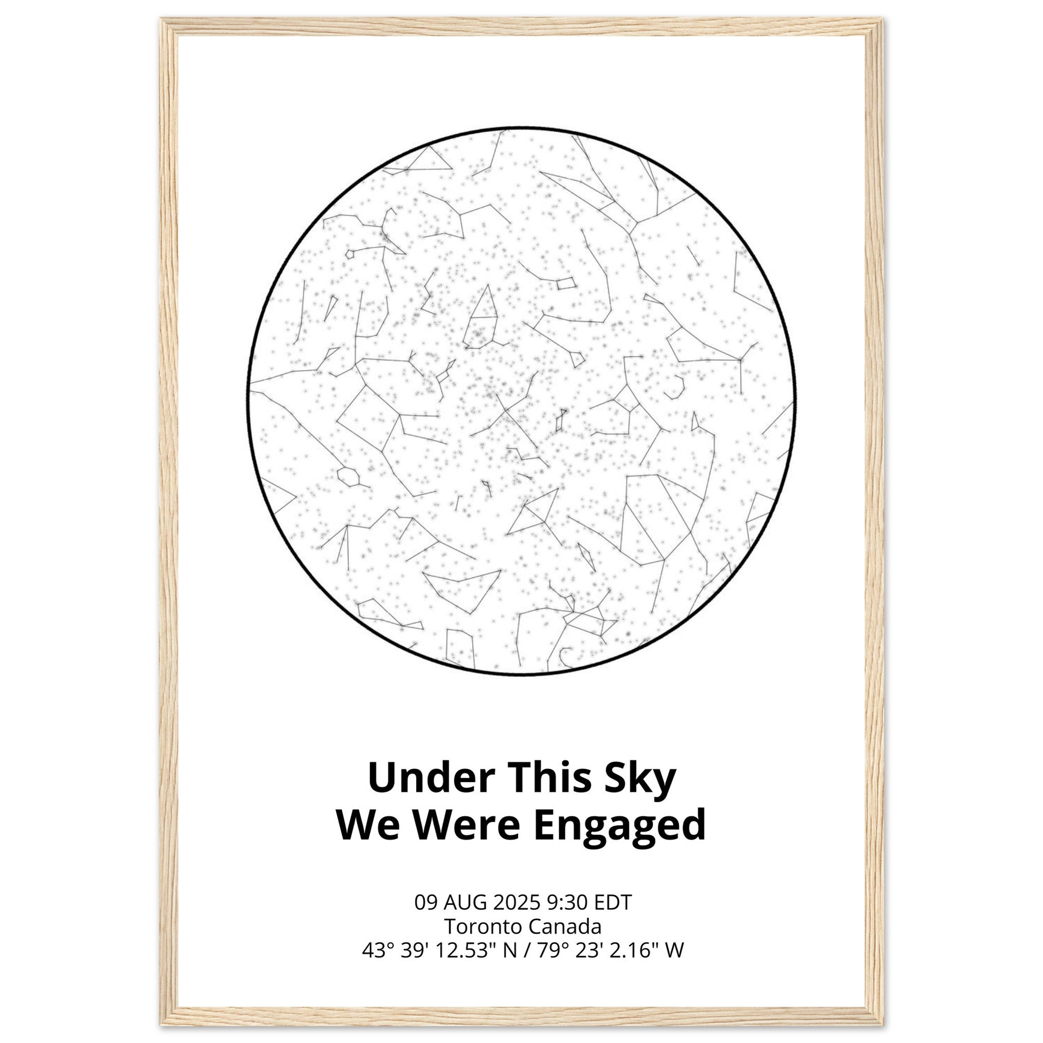 Custom Star Map - Ink And Atlas