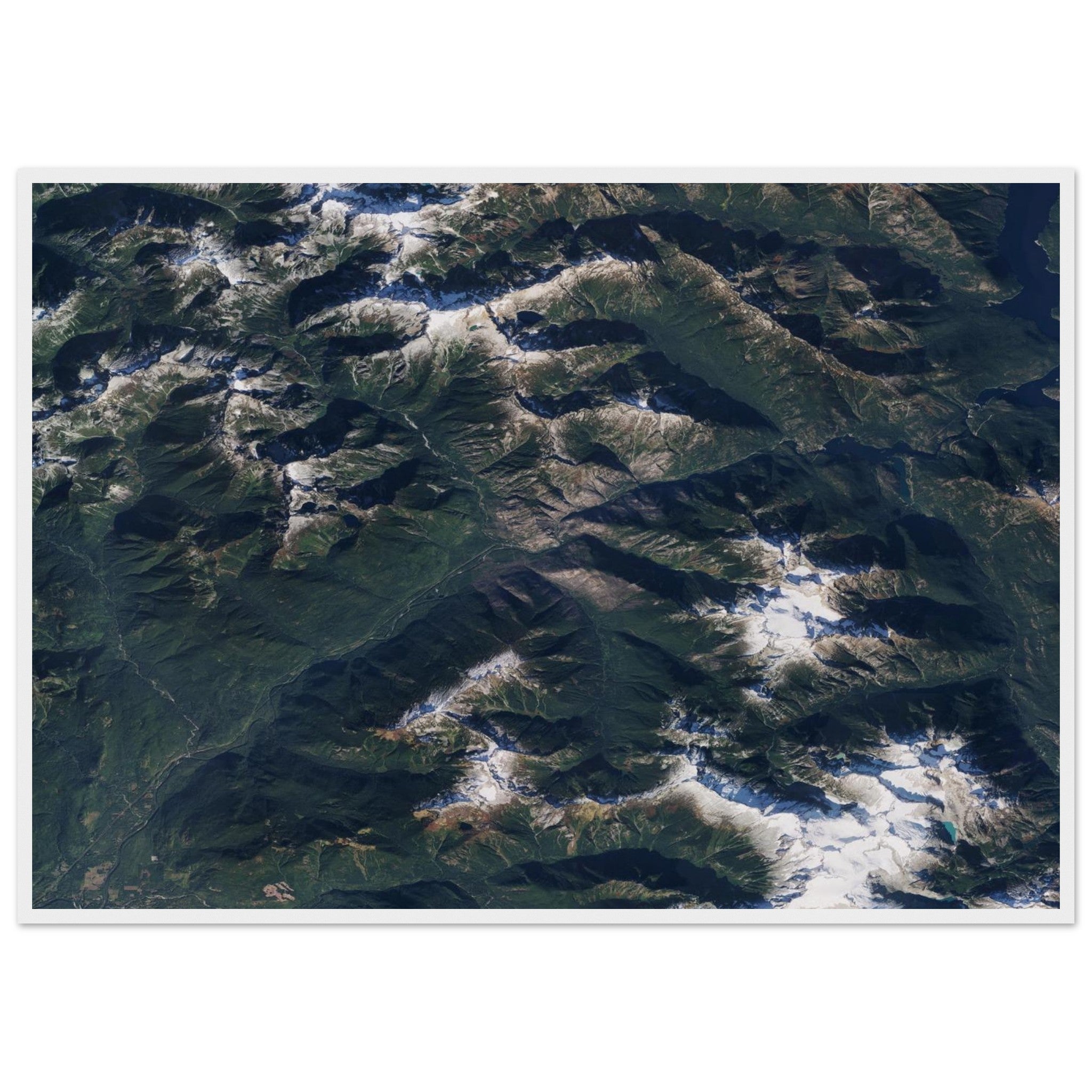 North Cascades National Park Natural Earth Print - Ink And Atlas