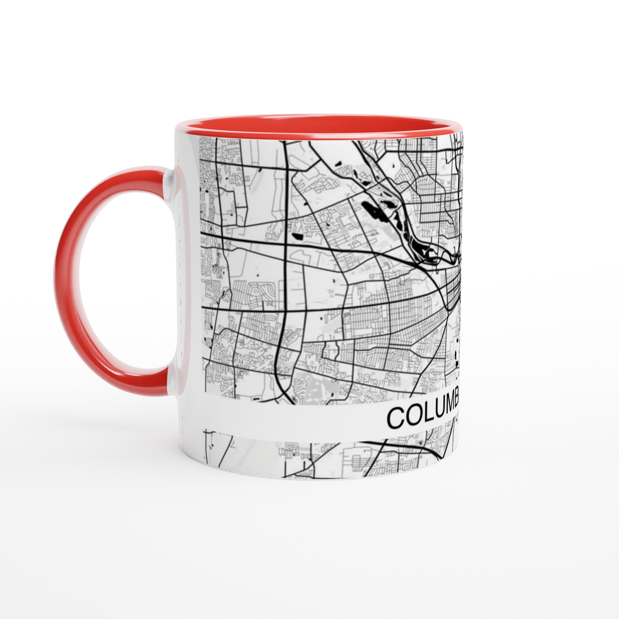 Columbus Ohio Modern City Map Mug (11oz) - Ink And Atlas