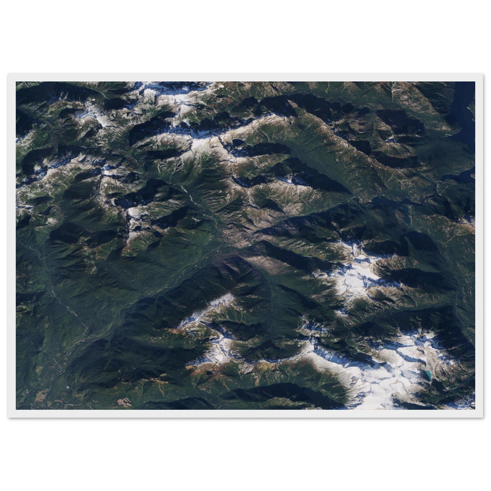 North Cascades National Park Natural Earth Print - Ink And Atlas