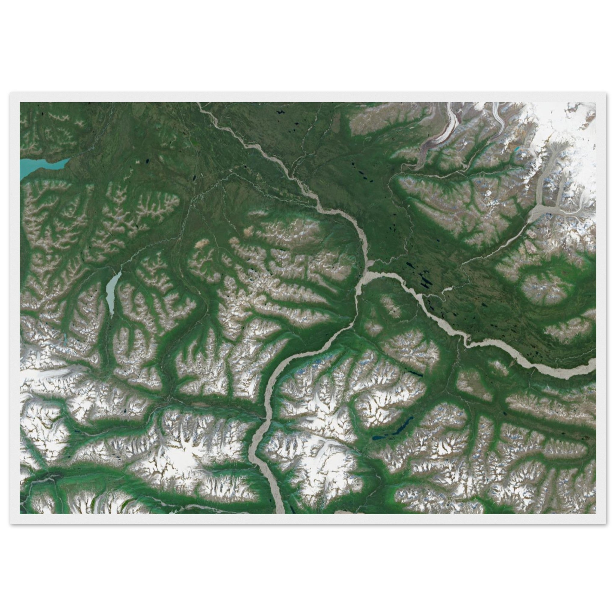 Wrangell–St. Elias National Park Natural Earth Print - Ink And Atlas