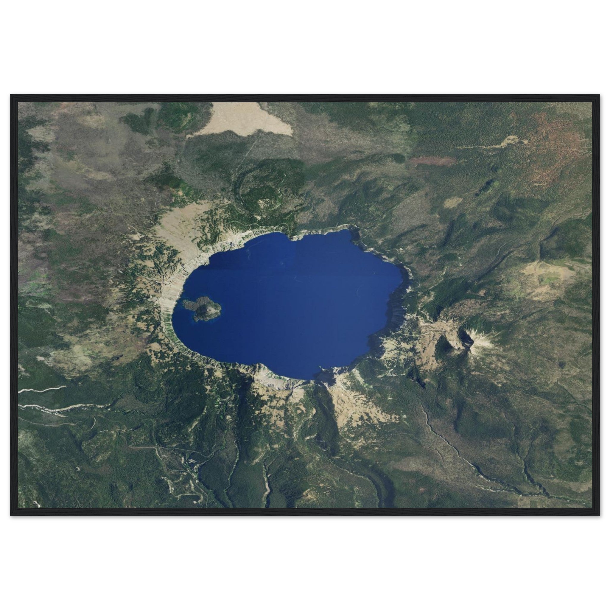 Crater Lake National Park Natural Earth Print - Ink And Atlas