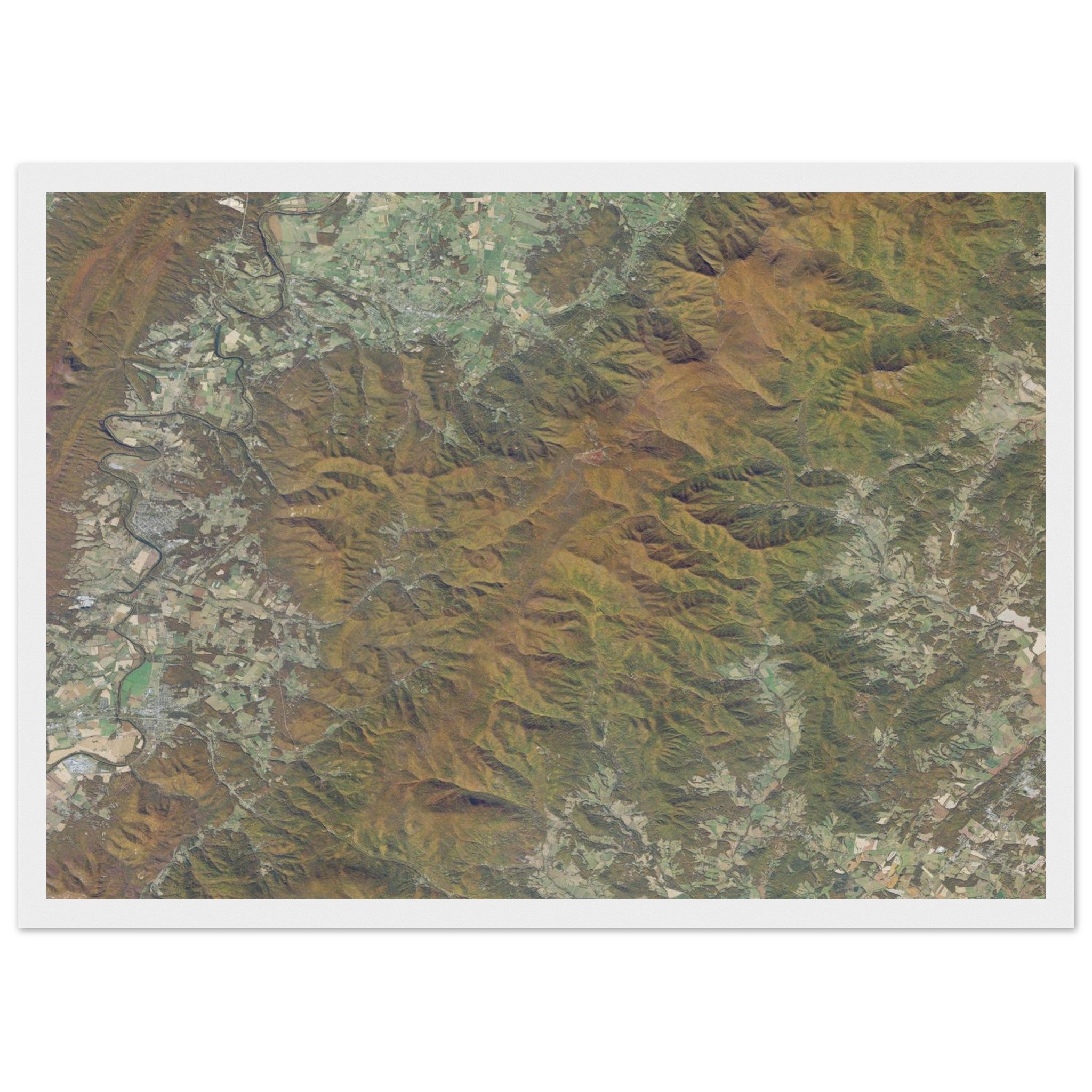 Shenandoah National Park Natural Earth Print - Ink And Atlas
