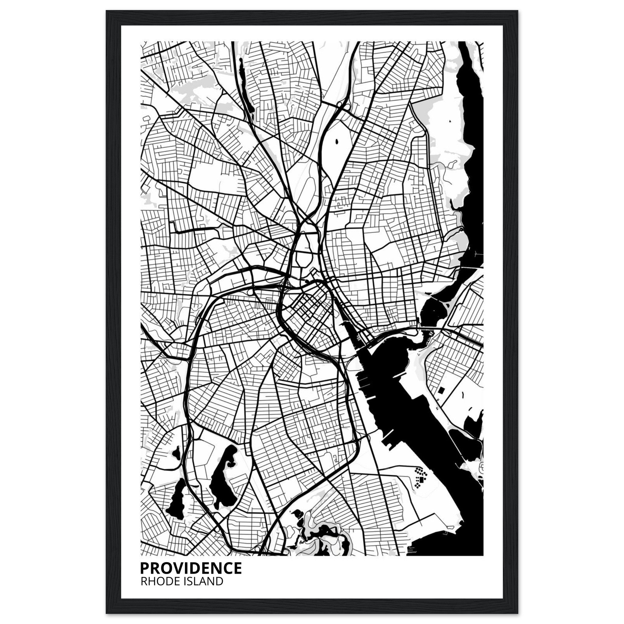 providence map poster print
