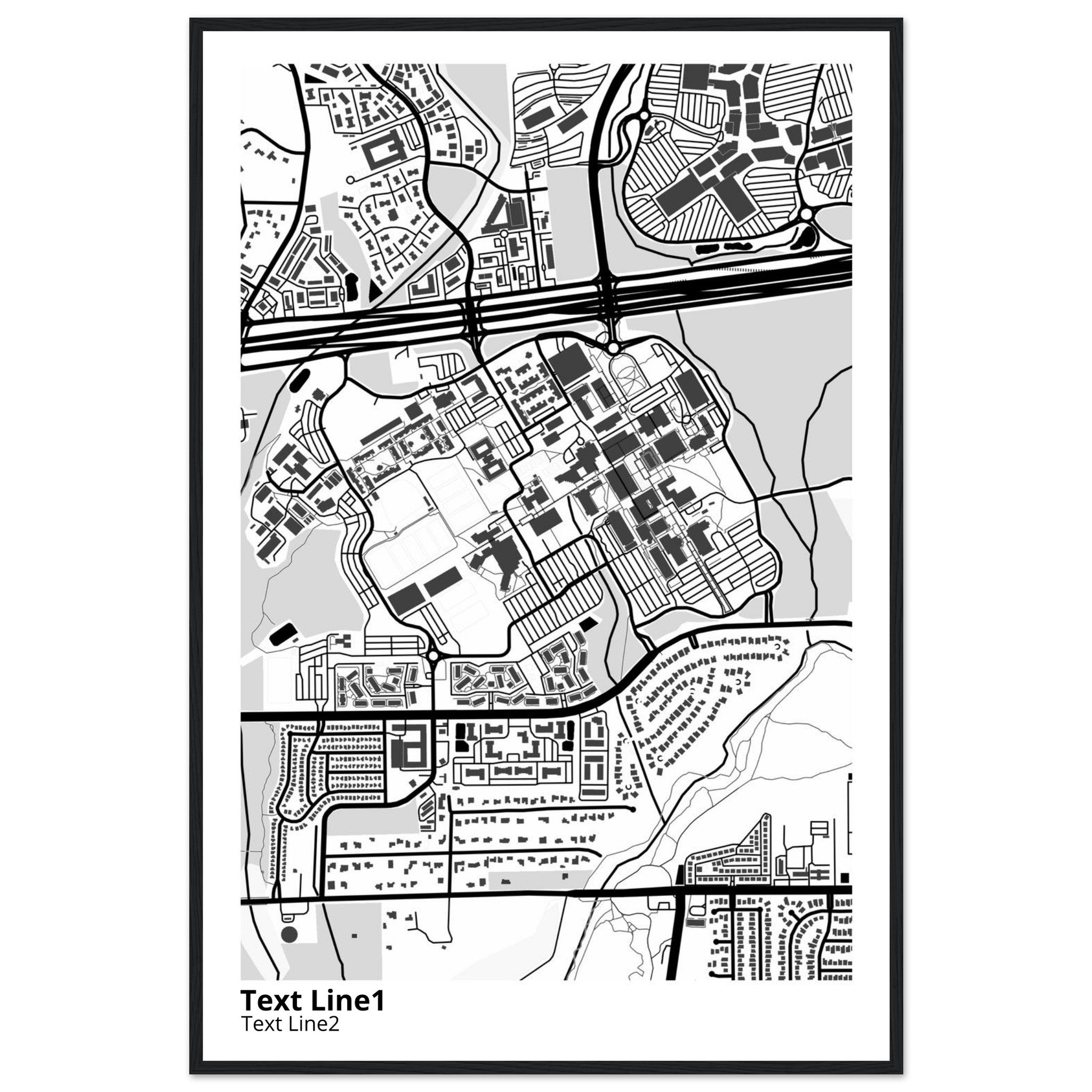 The University of Texas San Antonio Campus Map Poster | Alumni Gift - Ink And Atlas