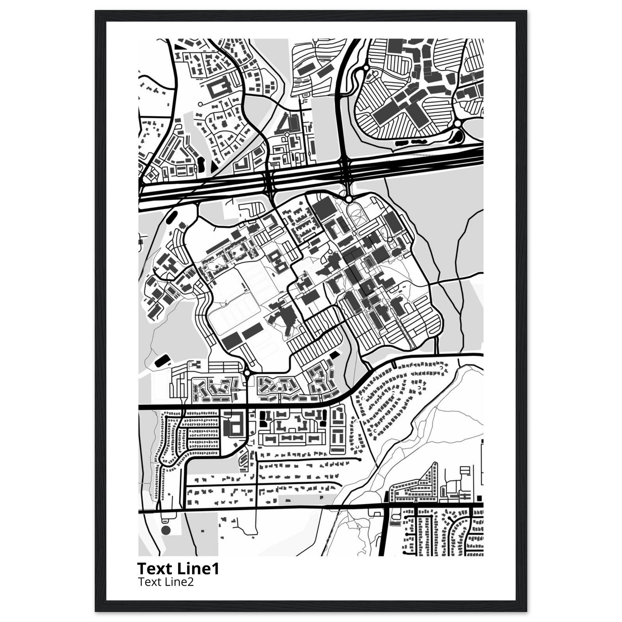The University of Texas San Antonio Campus Map Poster | Alumni Gift - Ink And Atlas