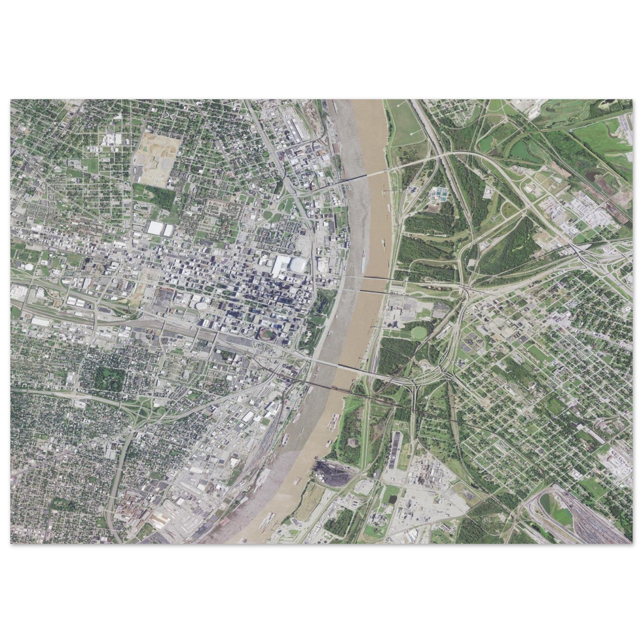 Gateway Arch National Park Natural Earth Print - Ink And Atlas