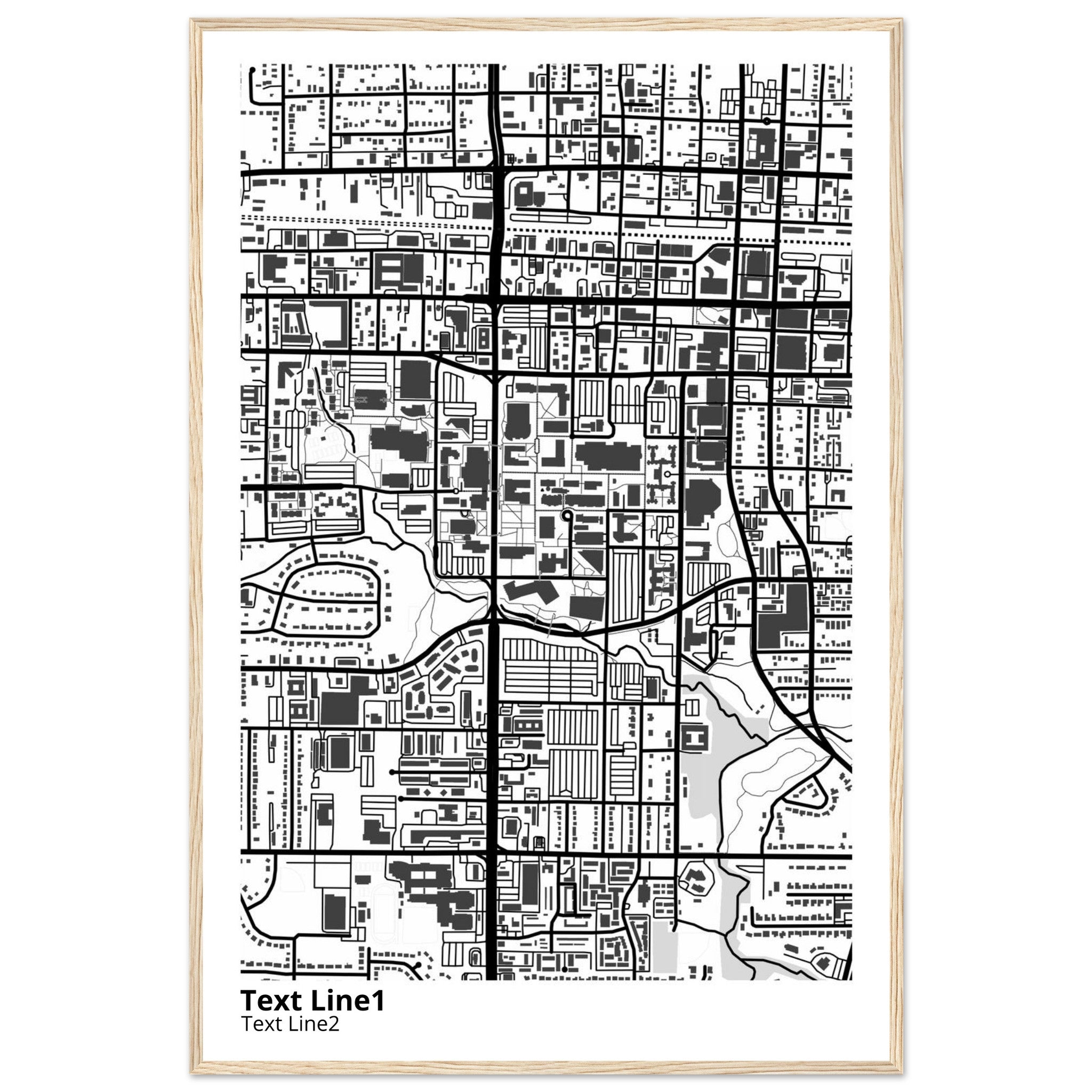 The University of Texas Arlington Campus Map Poster | Graduation Gift - Ink And Atlas