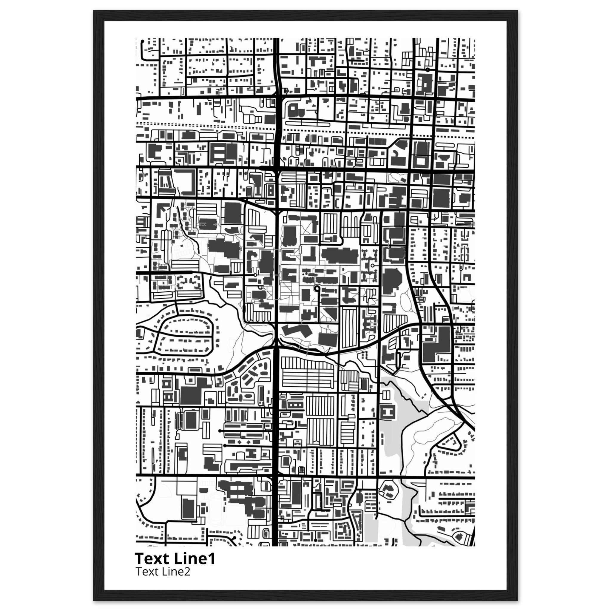 The University of Texas Arlington Campus Map Poster | Graduation Gift - Ink And Atlas