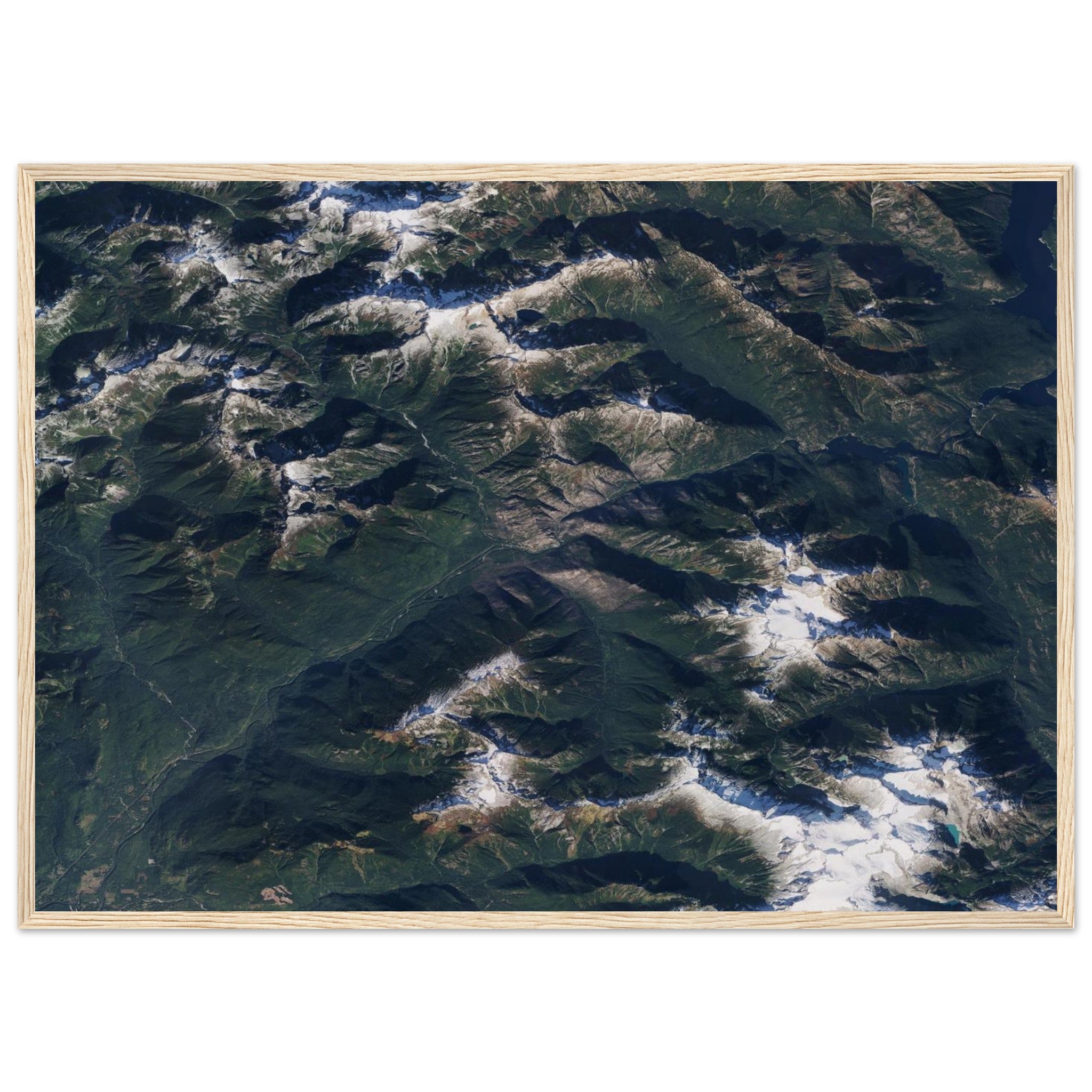 North Cascades National Park Natural Earth Print - Ink And Atlas