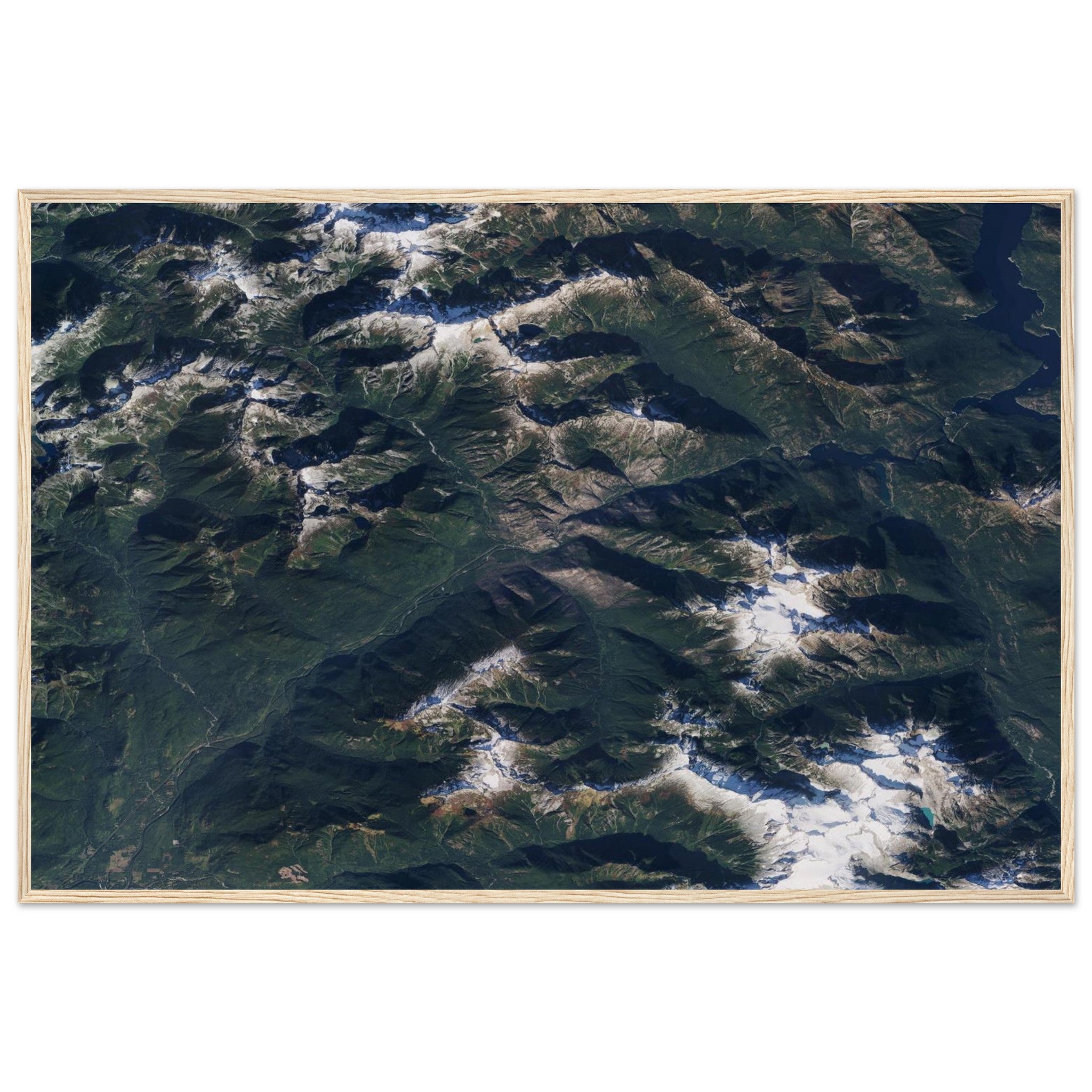North Cascades National Park Natural Earth Print - Ink And Atlas