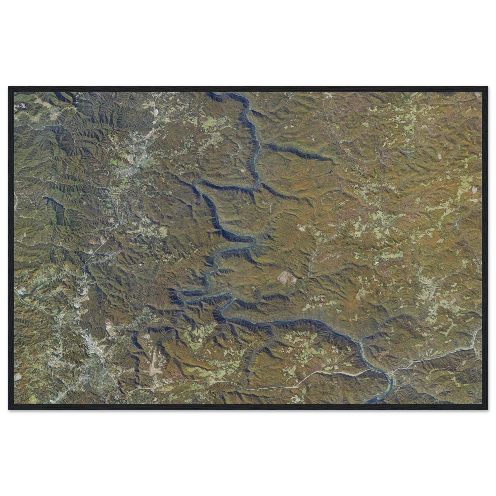 New River Gorge National Park Natural Earth Print - Ink And Atlas