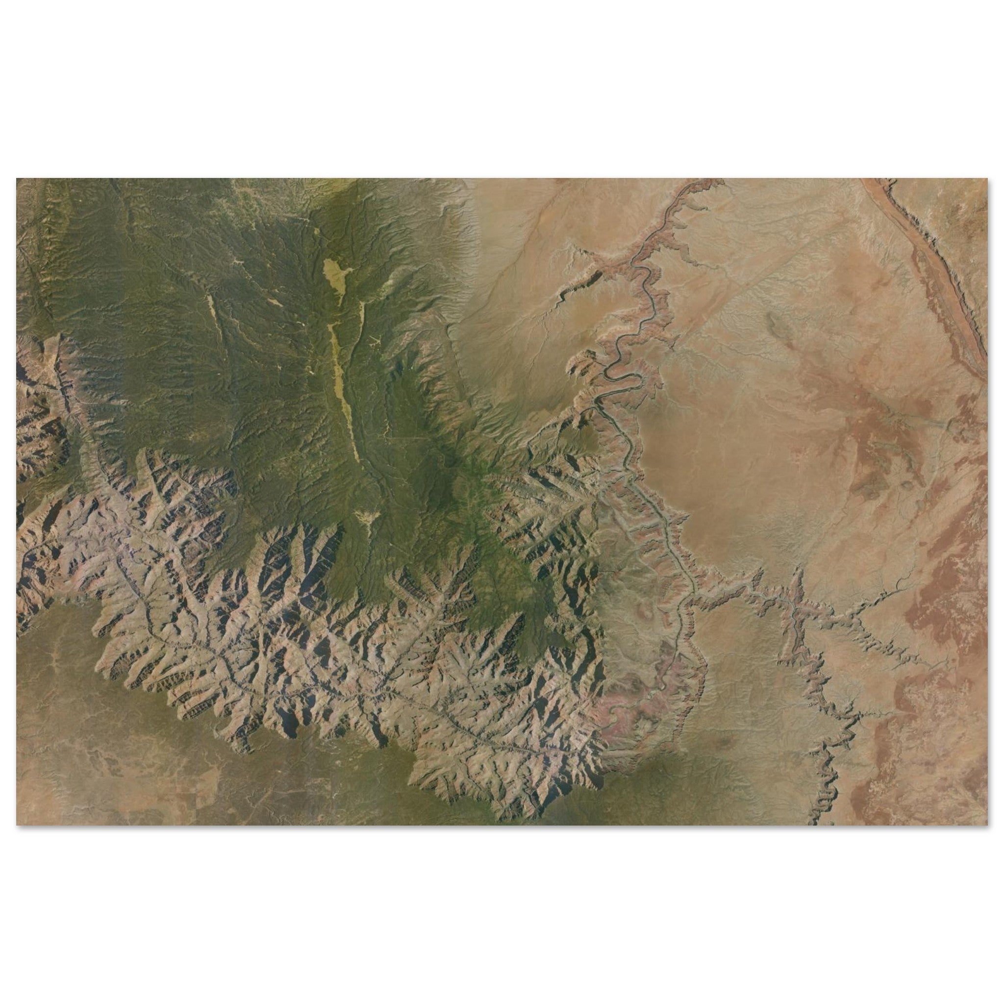 Grand Canyon National Park Natural Earth Print - Ink And Atlas