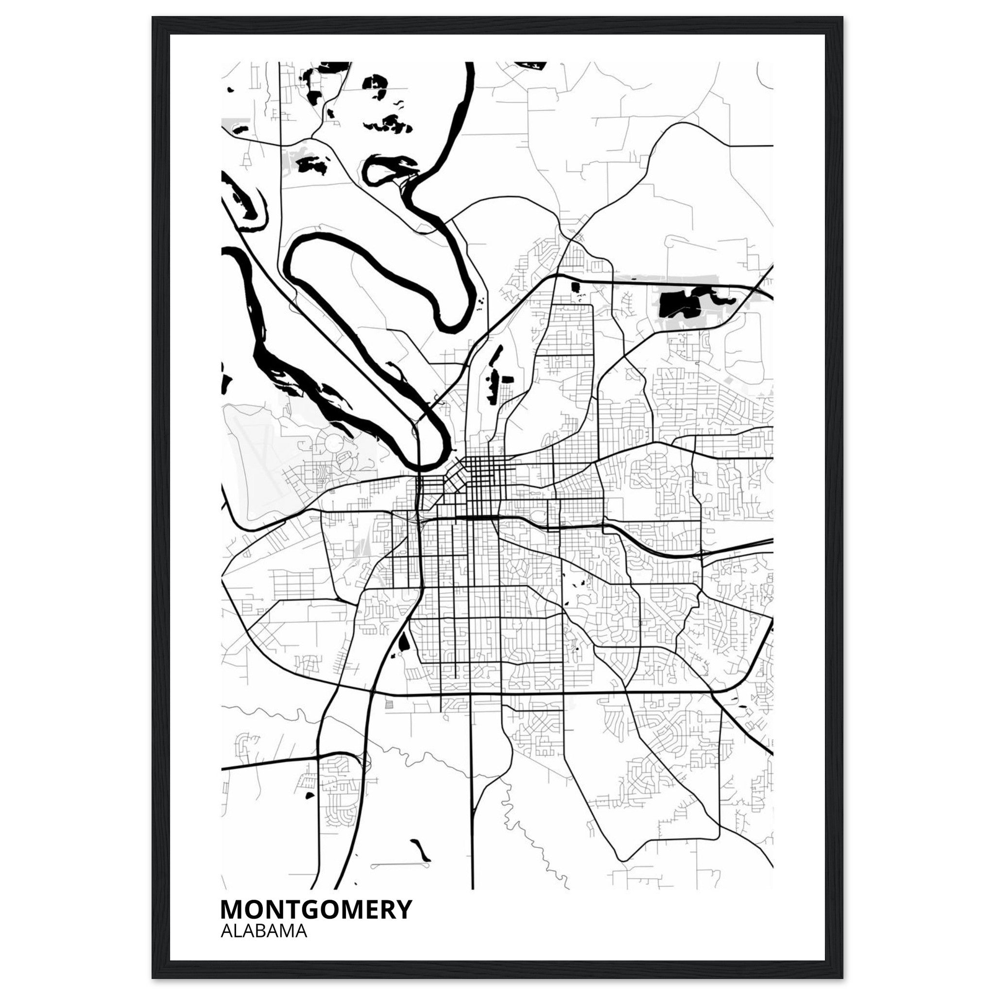 montgomery map poster print