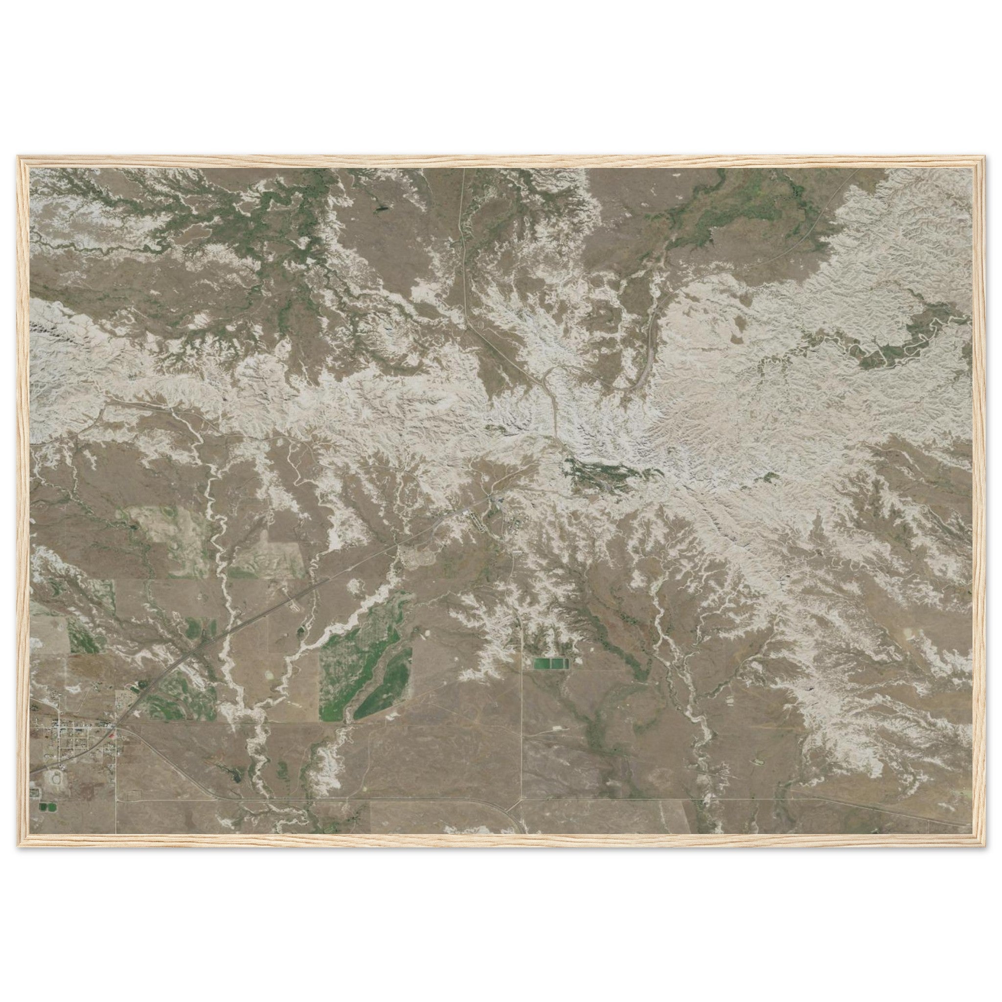 Badlands National Park Natural Earth Print - Ink And Atlas