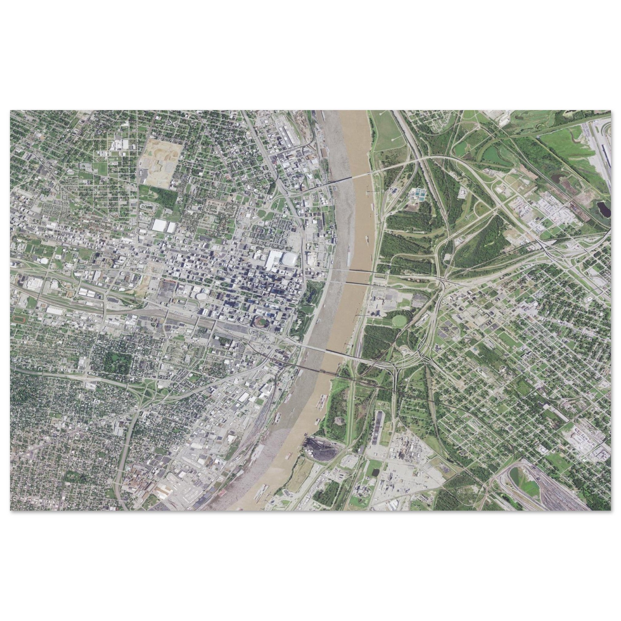 Gateway Arch National Park Natural Earth Print - Ink And Atlas