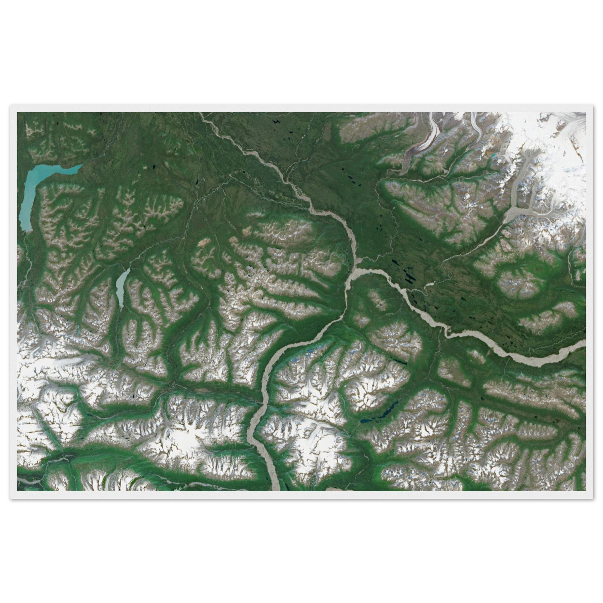 Wrangell–St. Elias National Park Natural Earth Print - Ink And Atlas