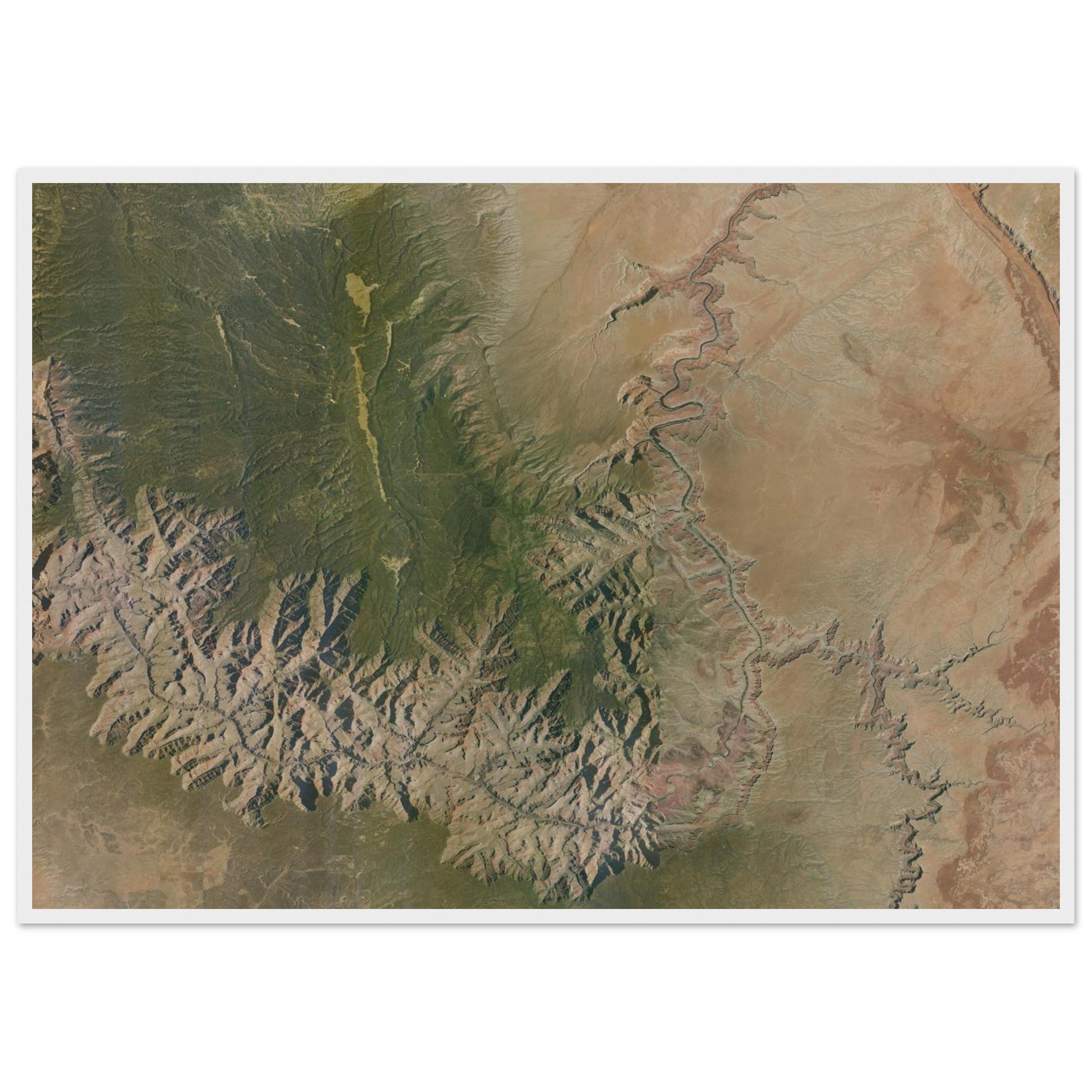 Grand Canyon National Park Natural Earth Print - Ink And Atlas