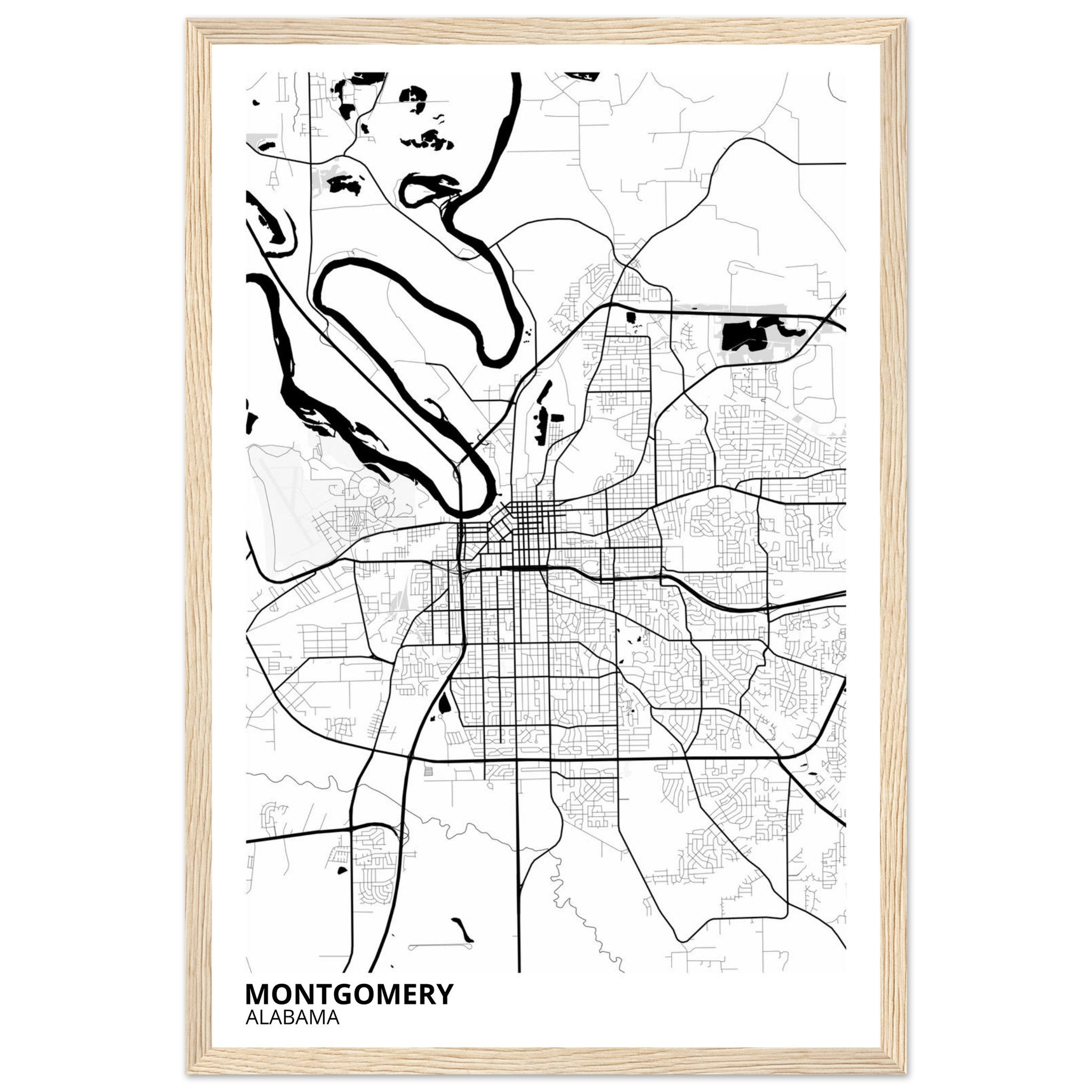 montgomery map poster print
