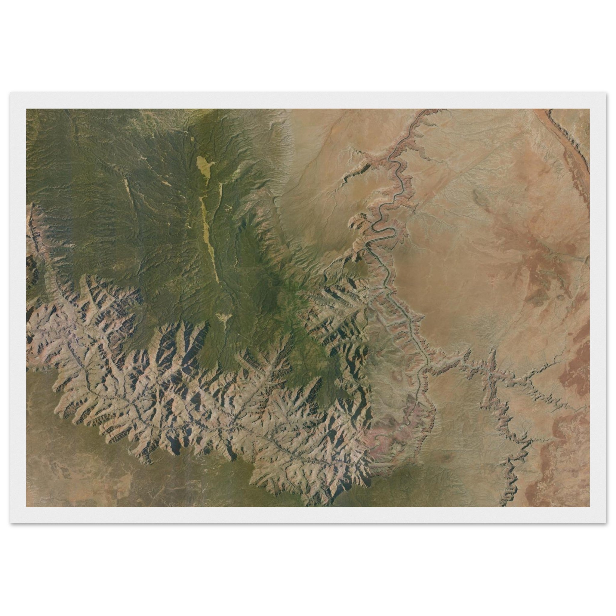 Grand Canyon National Park Natural Earth Print - Ink And Atlas