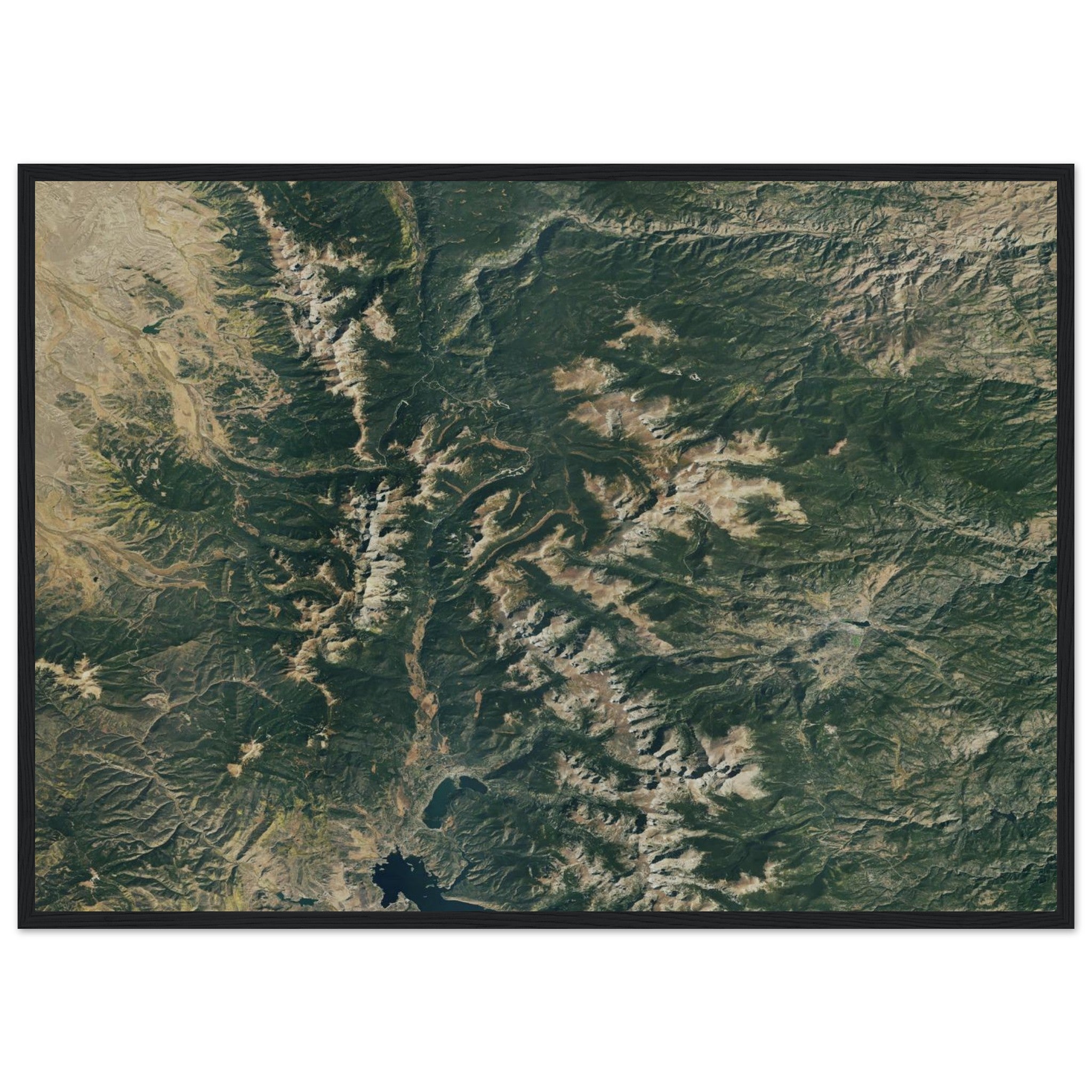 Rocky Mountains National Park Natural Earth Print - Ink And Atlas