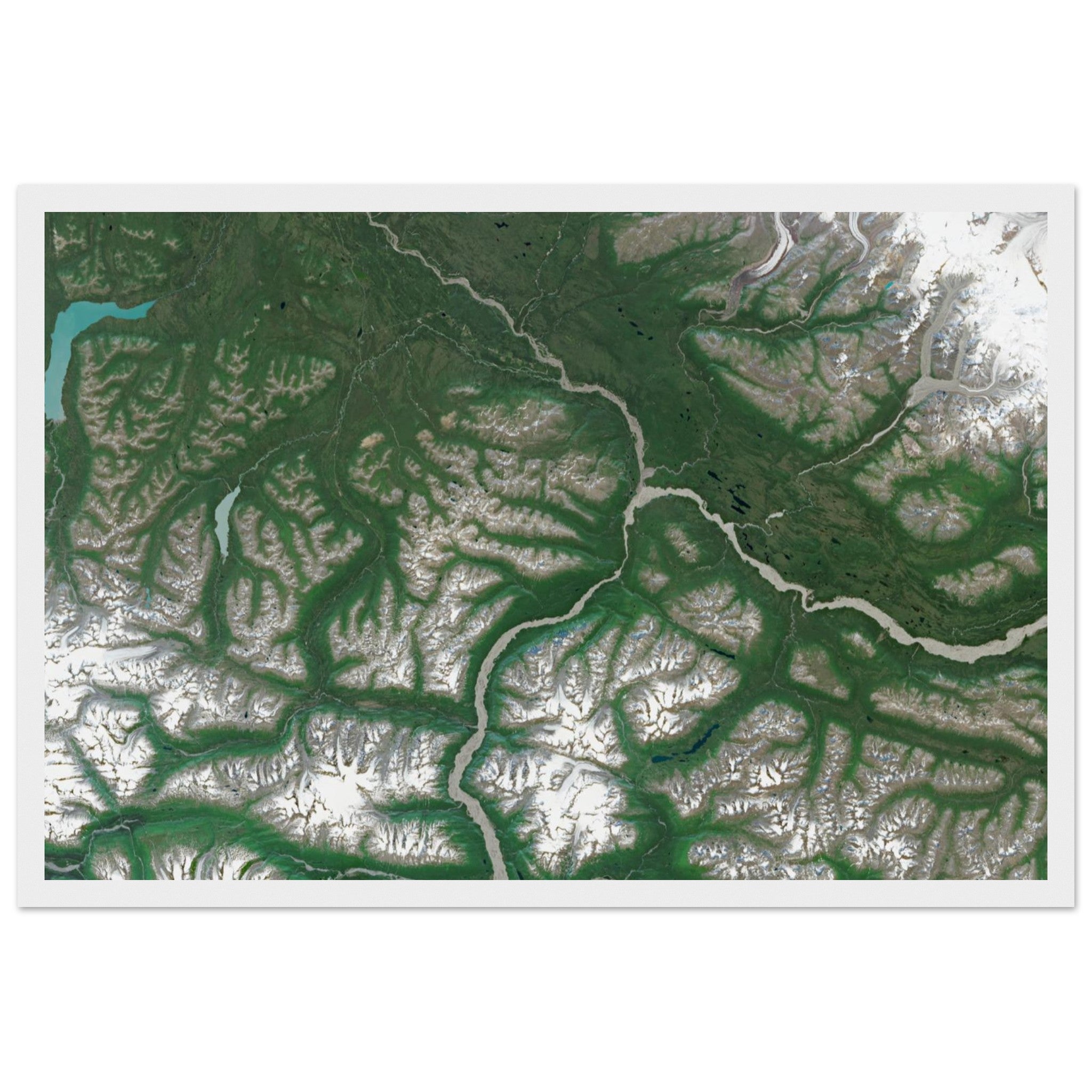 Wrangell–St. Elias National Park Natural Earth Print - Ink And Atlas