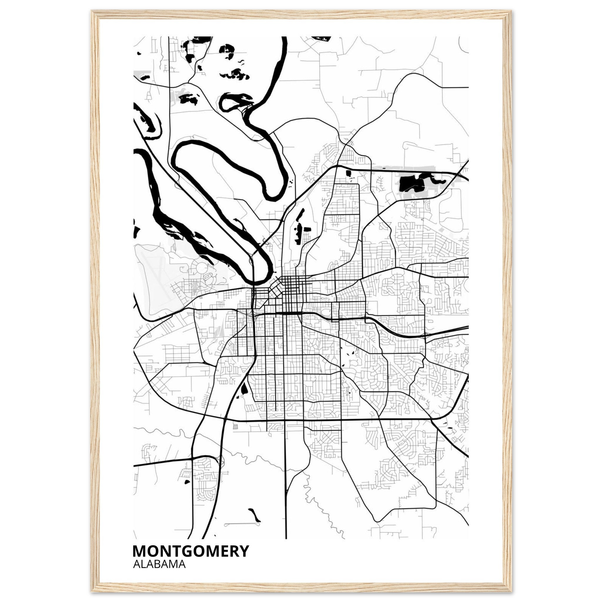 montgomery map poster print