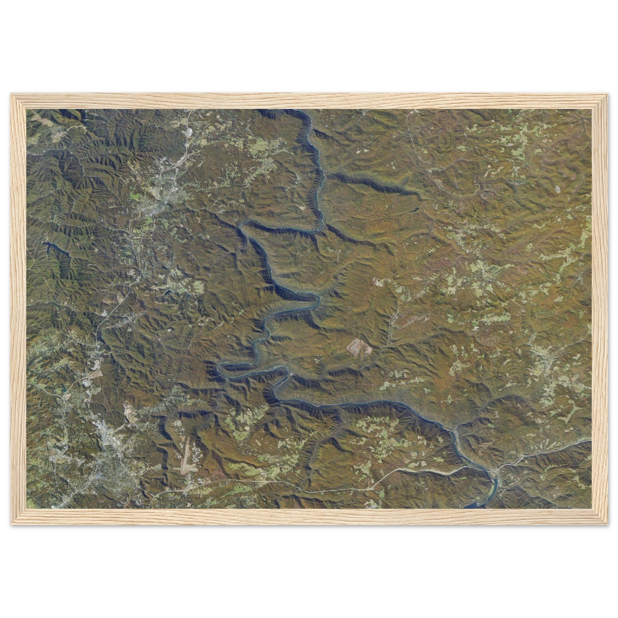 New River Gorge National Park Natural Earth Print - Ink And Atlas