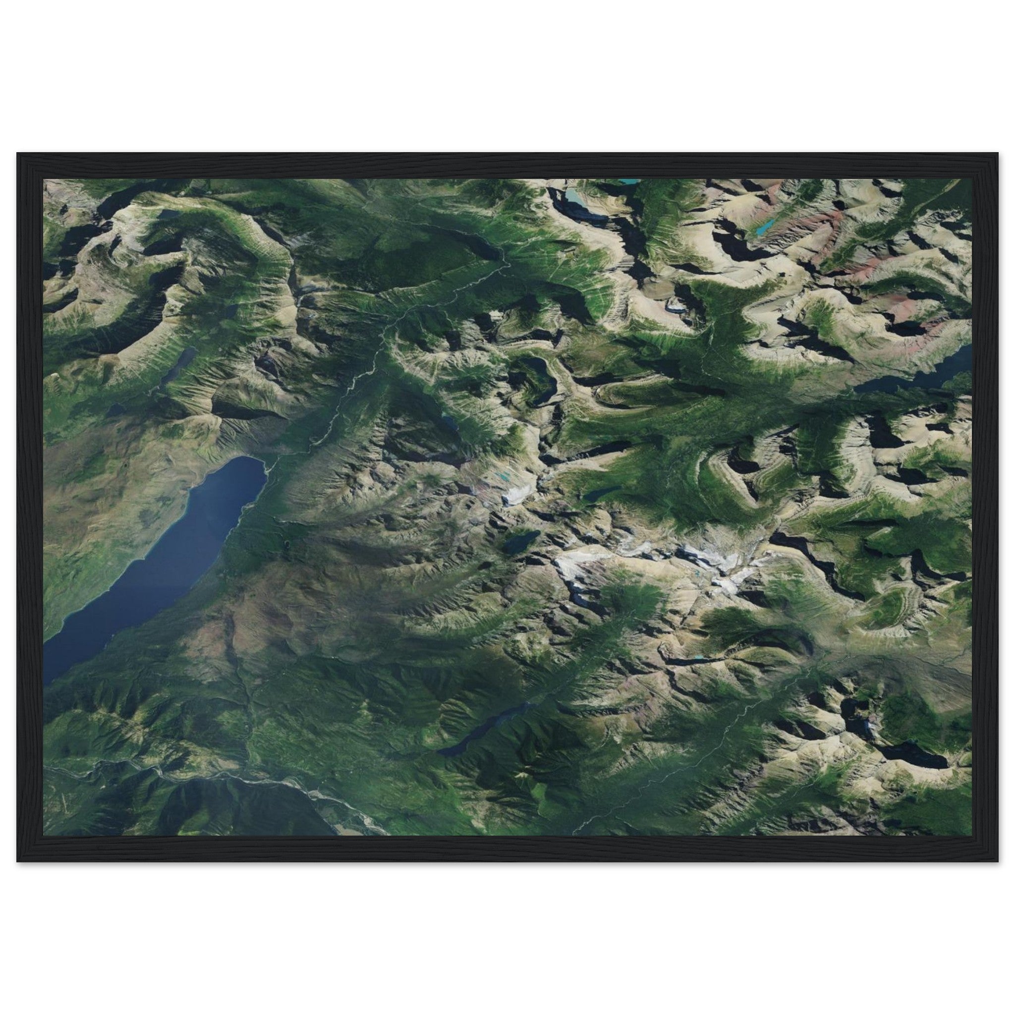 Glacier National Park Natural Earth Print - Ink And Atlas