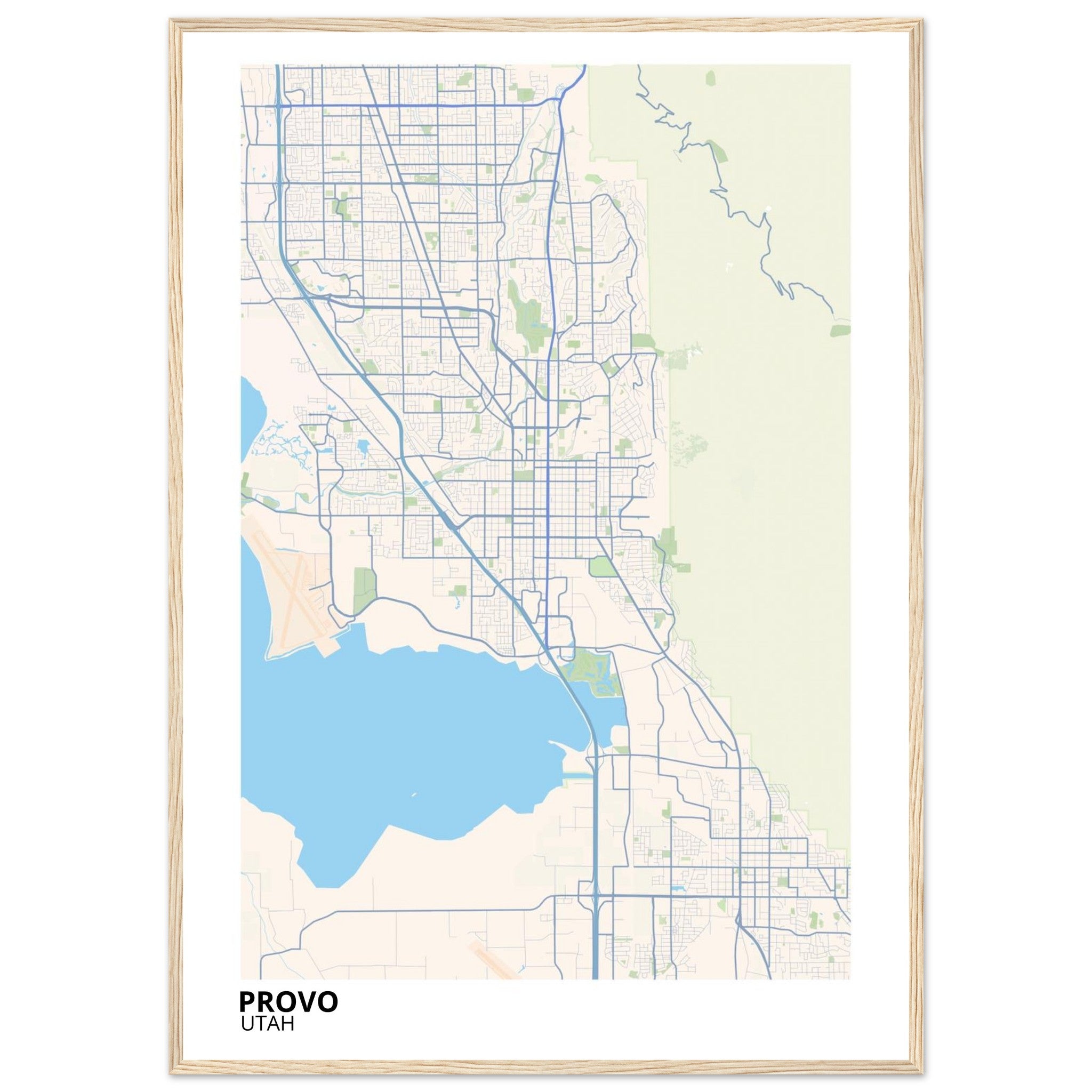 provo map poster print