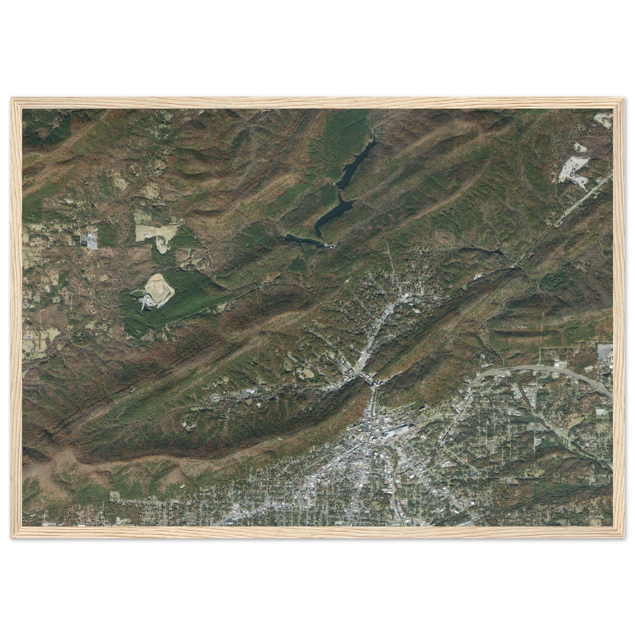 Hot Springs National Park Natural Earth Print - Ink And Atlas