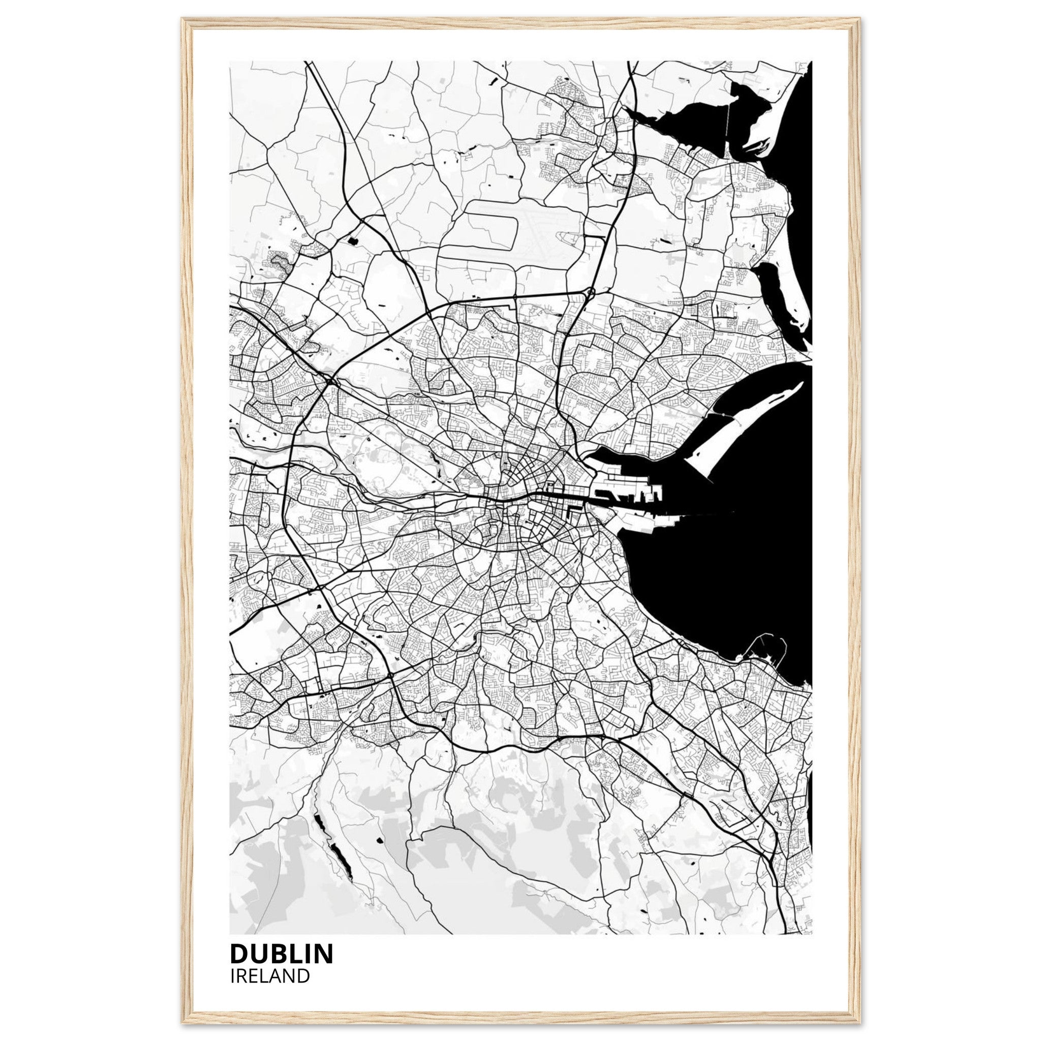 Dublin Ireland City Map Poster | Custom Map Art Print - Ink And Atlas