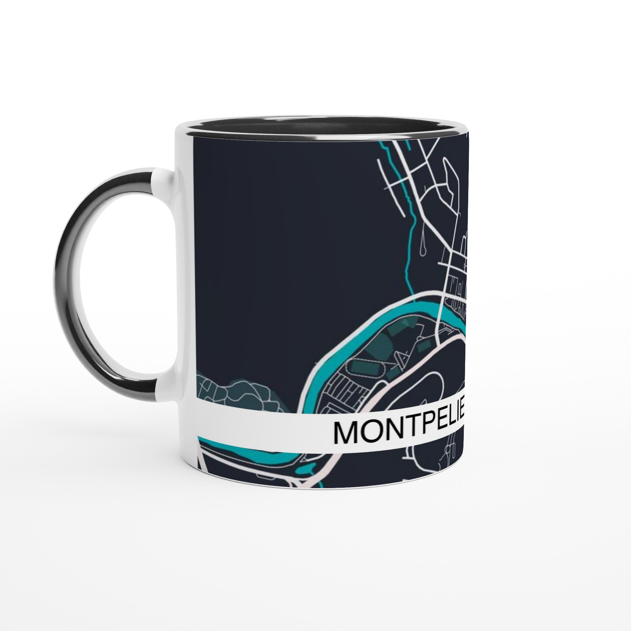 Montpelier Modern City Map Mug (11oz) - Ink And Atlas