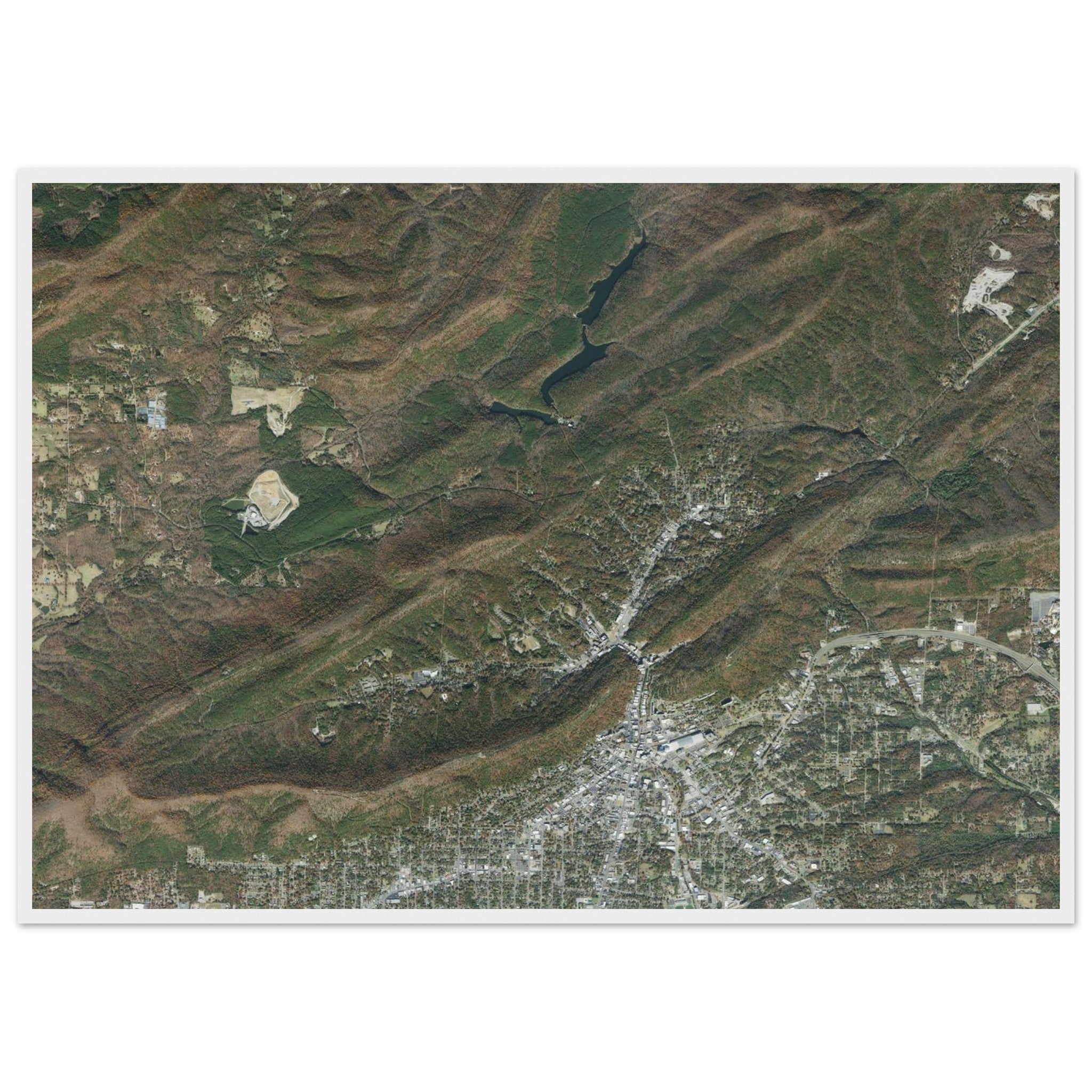 Hot Springs National Park Natural Earth Print - Ink And Atlas