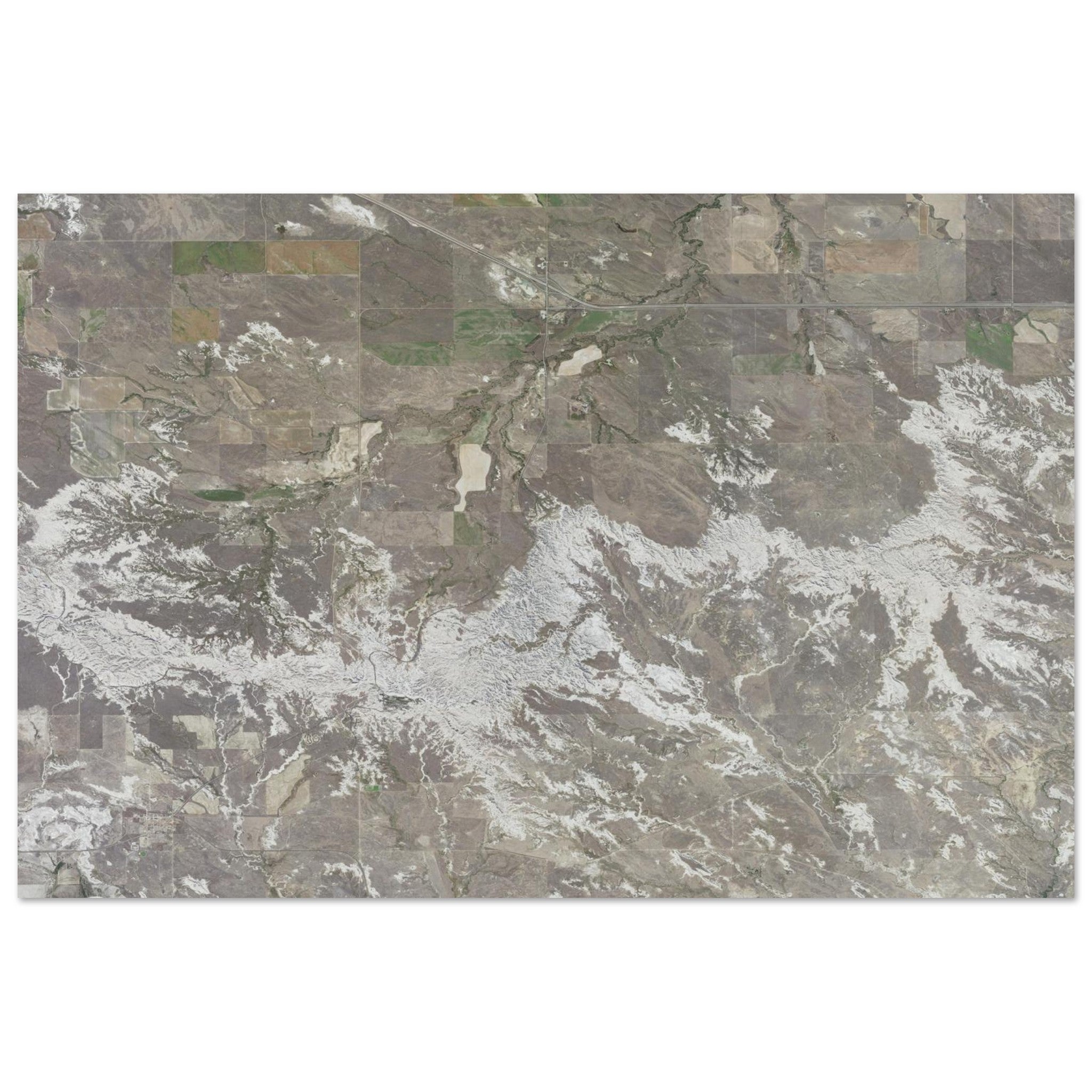 Theodore Roosevelt National Park Natural Earth Print - Ink And Atlas