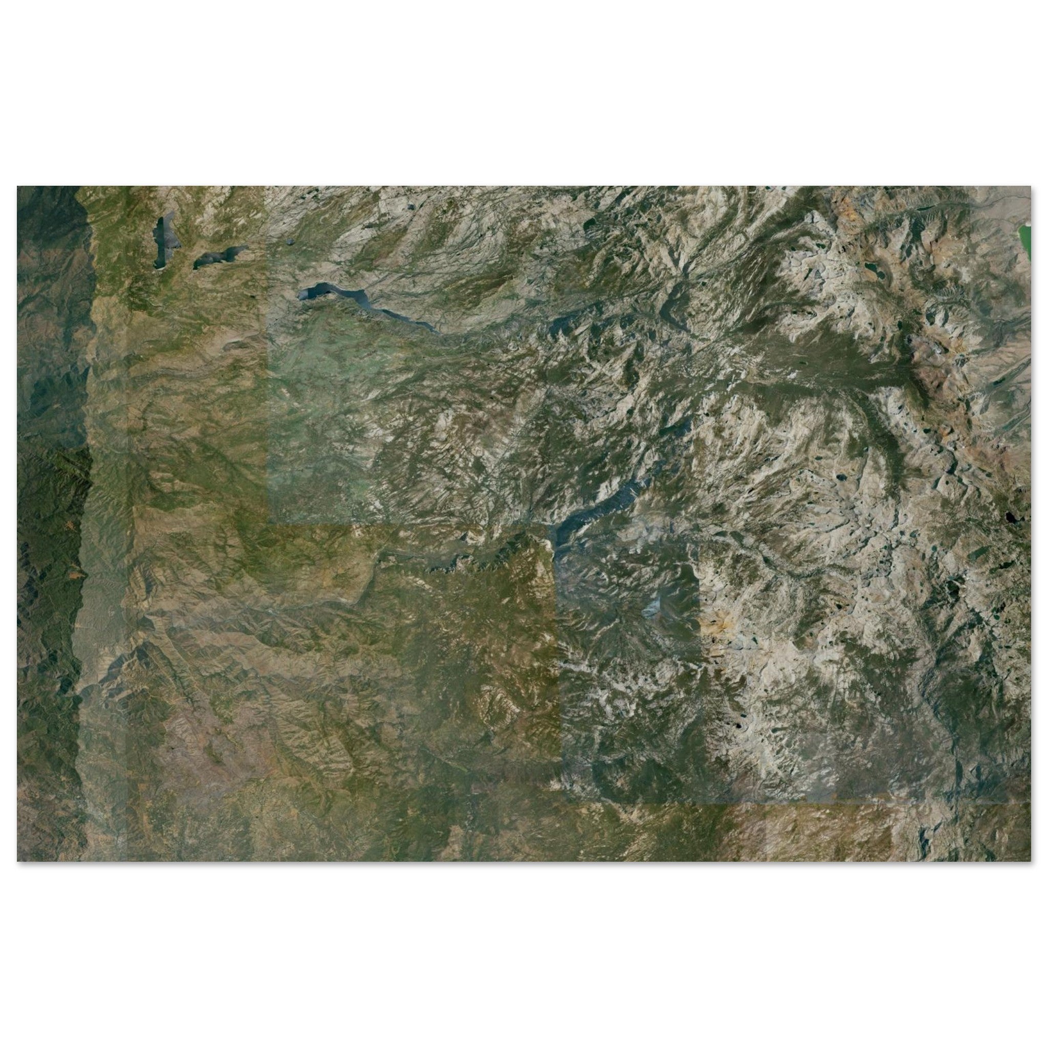 Yosemite National Park Natural Earth Print - Ink And Atlas