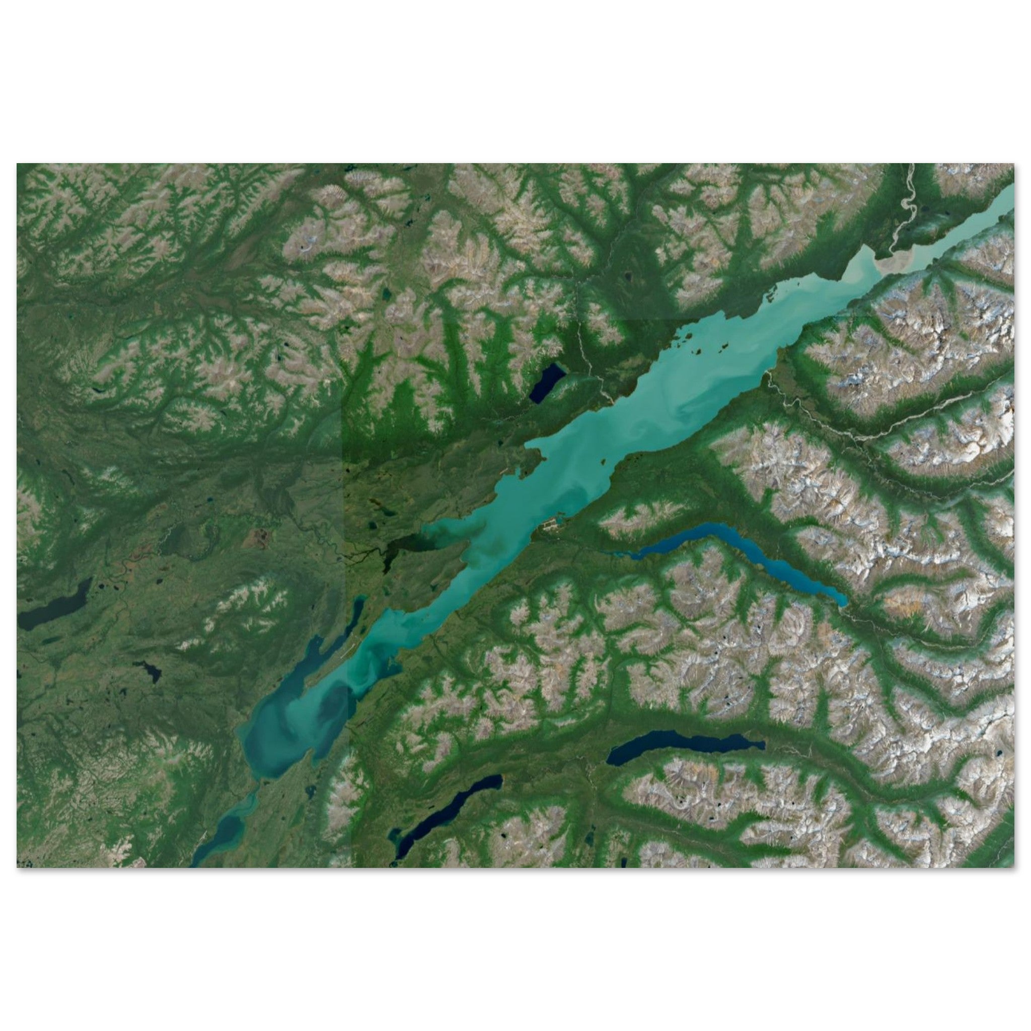 Lake Clark National Park Natural Earth Print - Ink And Atlas