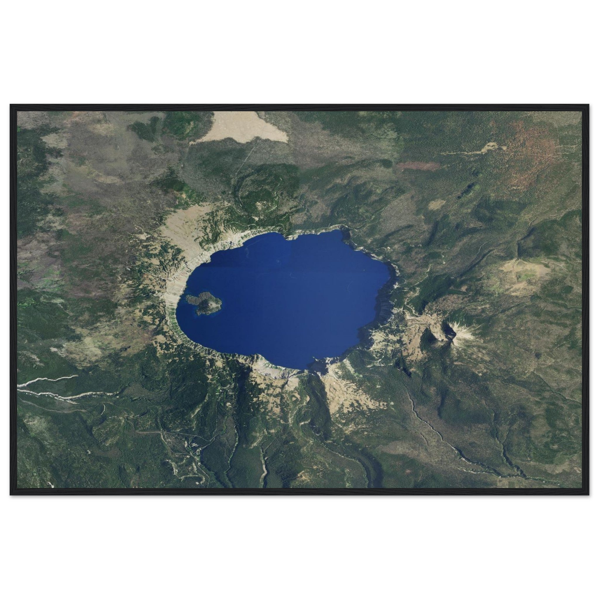 Crater Lake National Park Natural Earth Print - Ink And Atlas