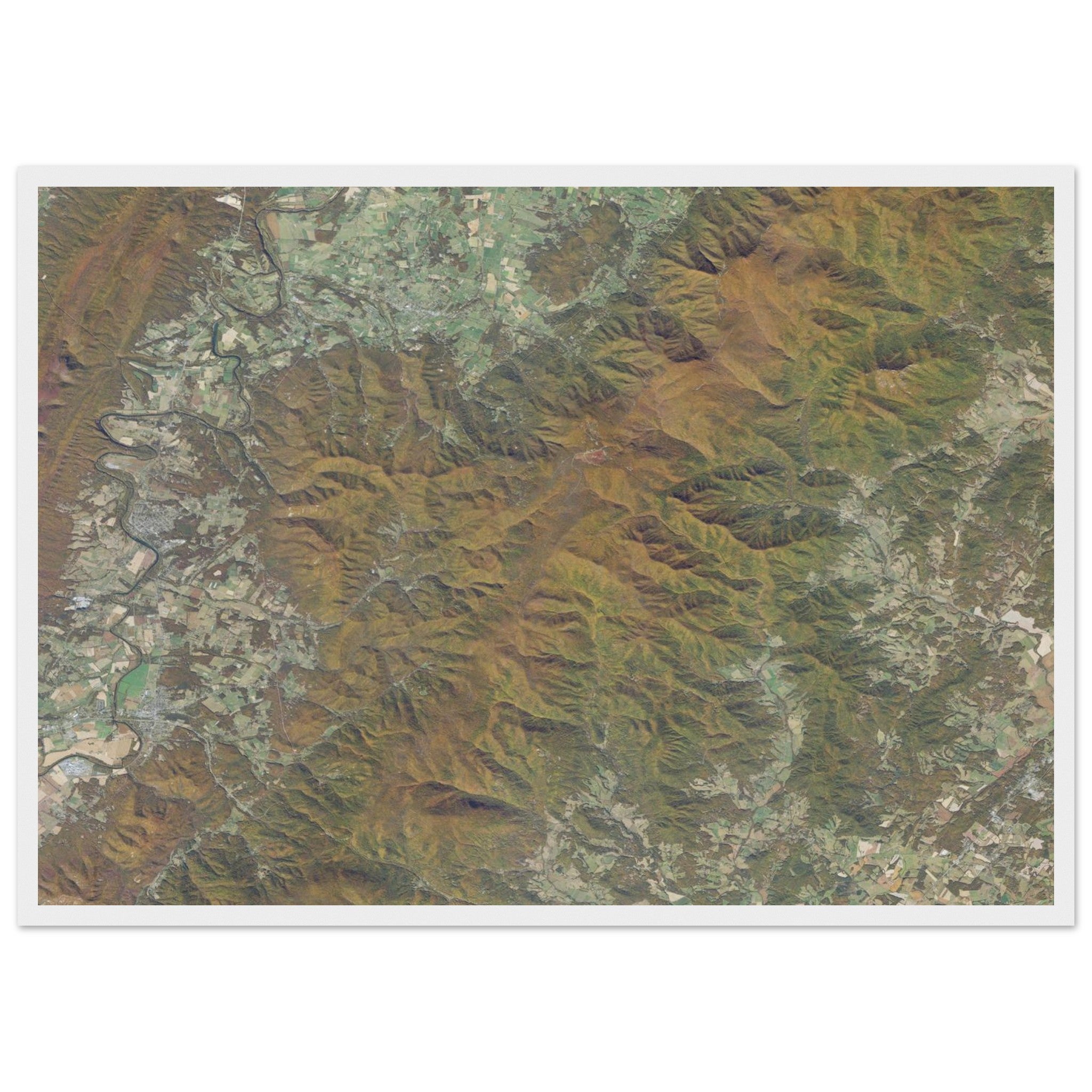 Shenandoah National Park Natural Earth Print - Ink And Atlas