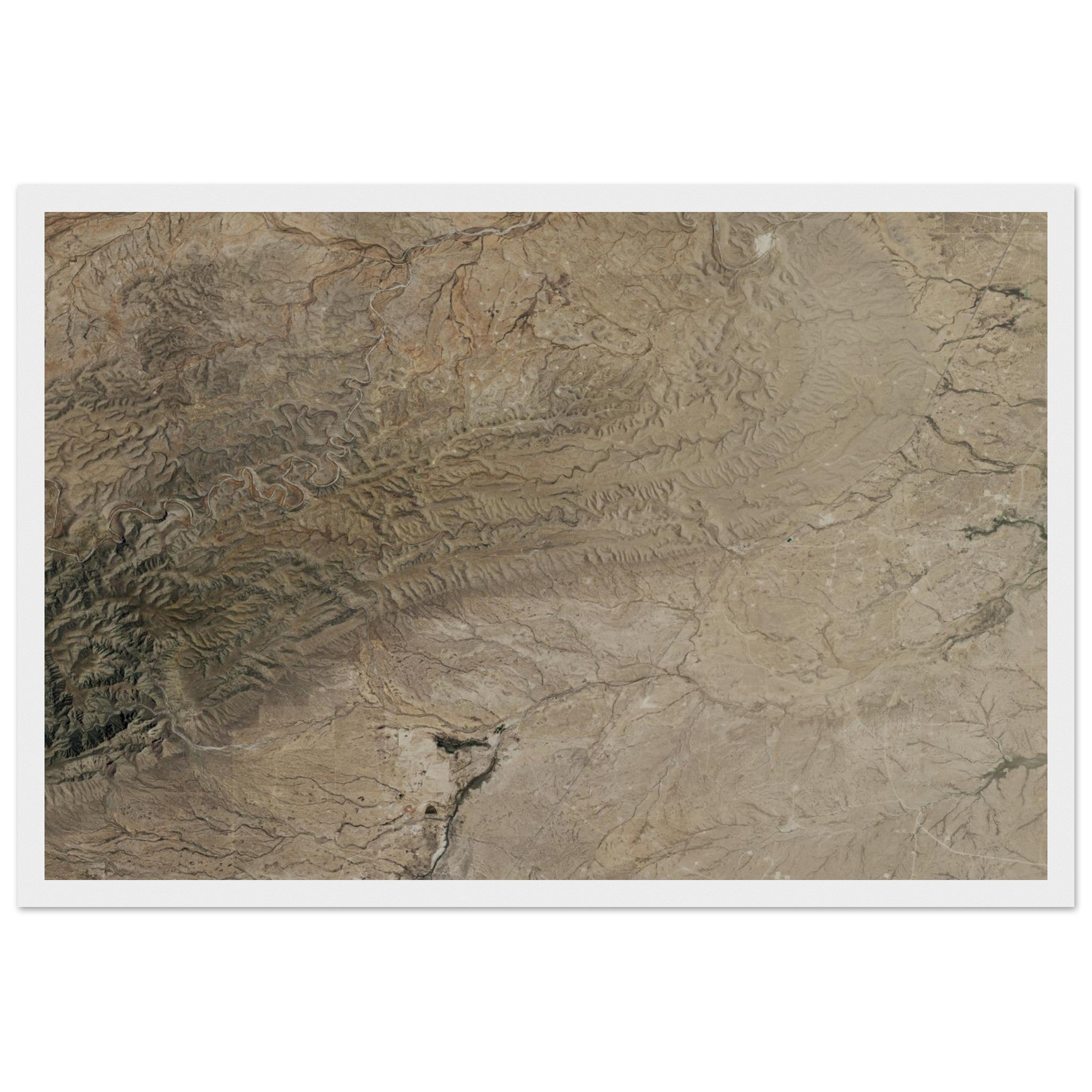 Carlsbad Caverns National Park Natural Earth Print - Ink And Atlas