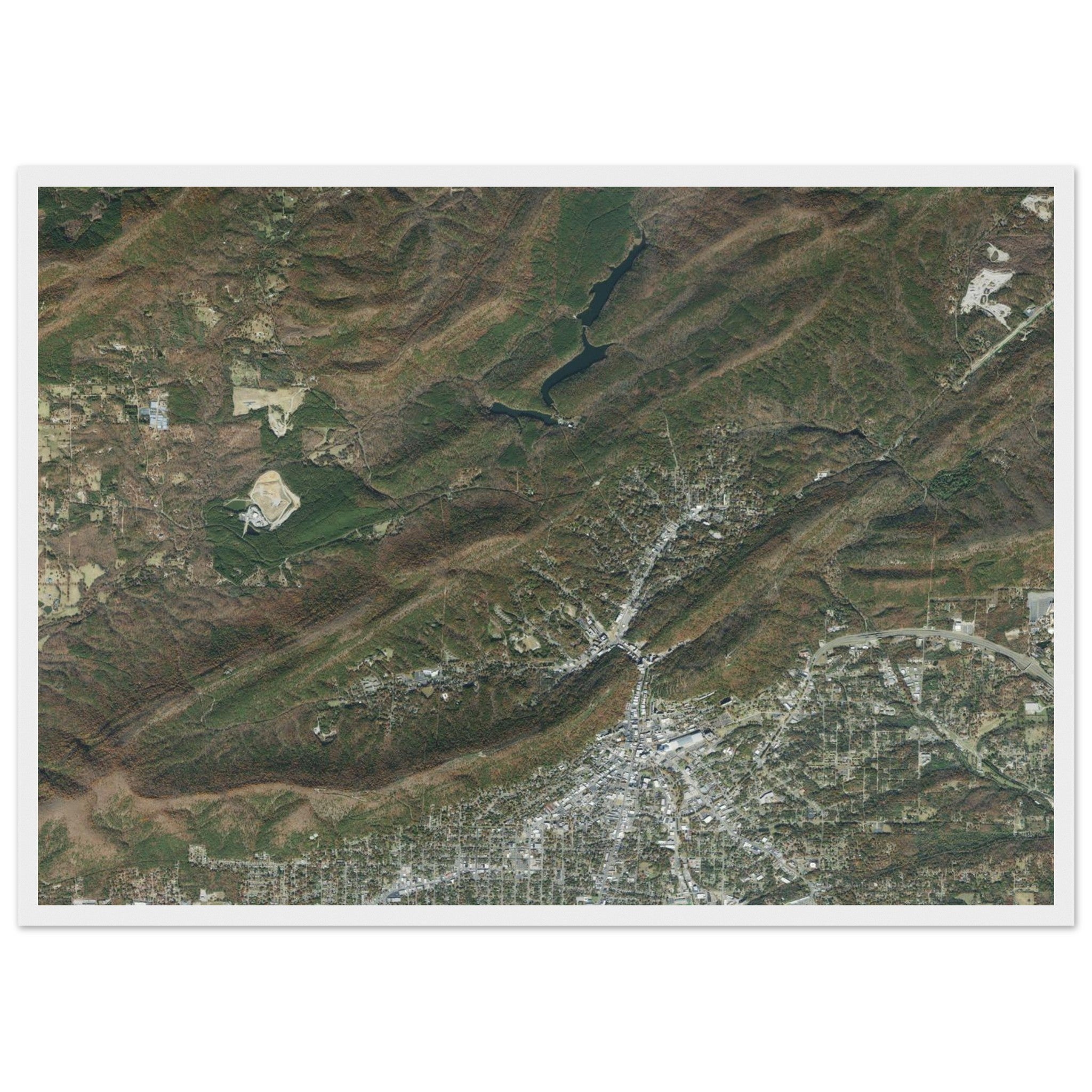 Hot Springs National Park Natural Earth Print - Ink And Atlas