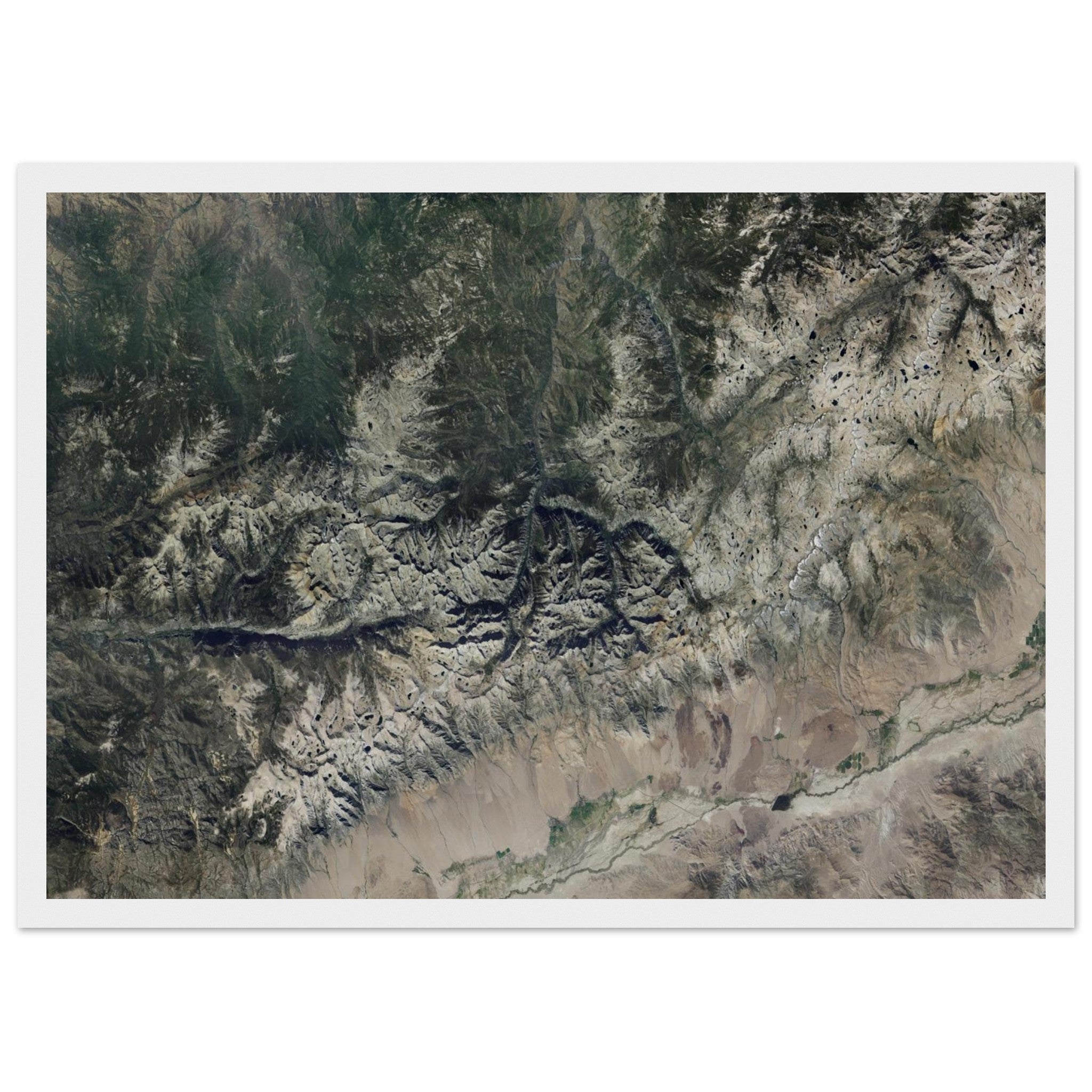 Kings Canyon National Park Natural Earth Print - Ink And Atlas