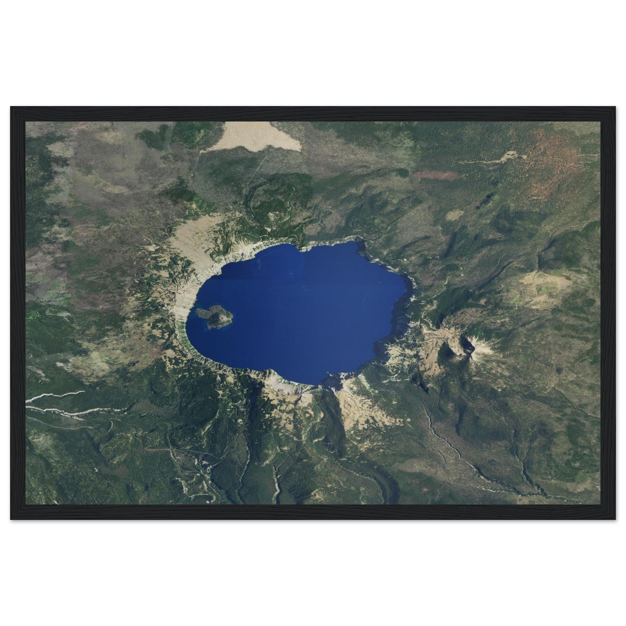 Crater Lake National Park Natural Earth Print - Ink And Atlas