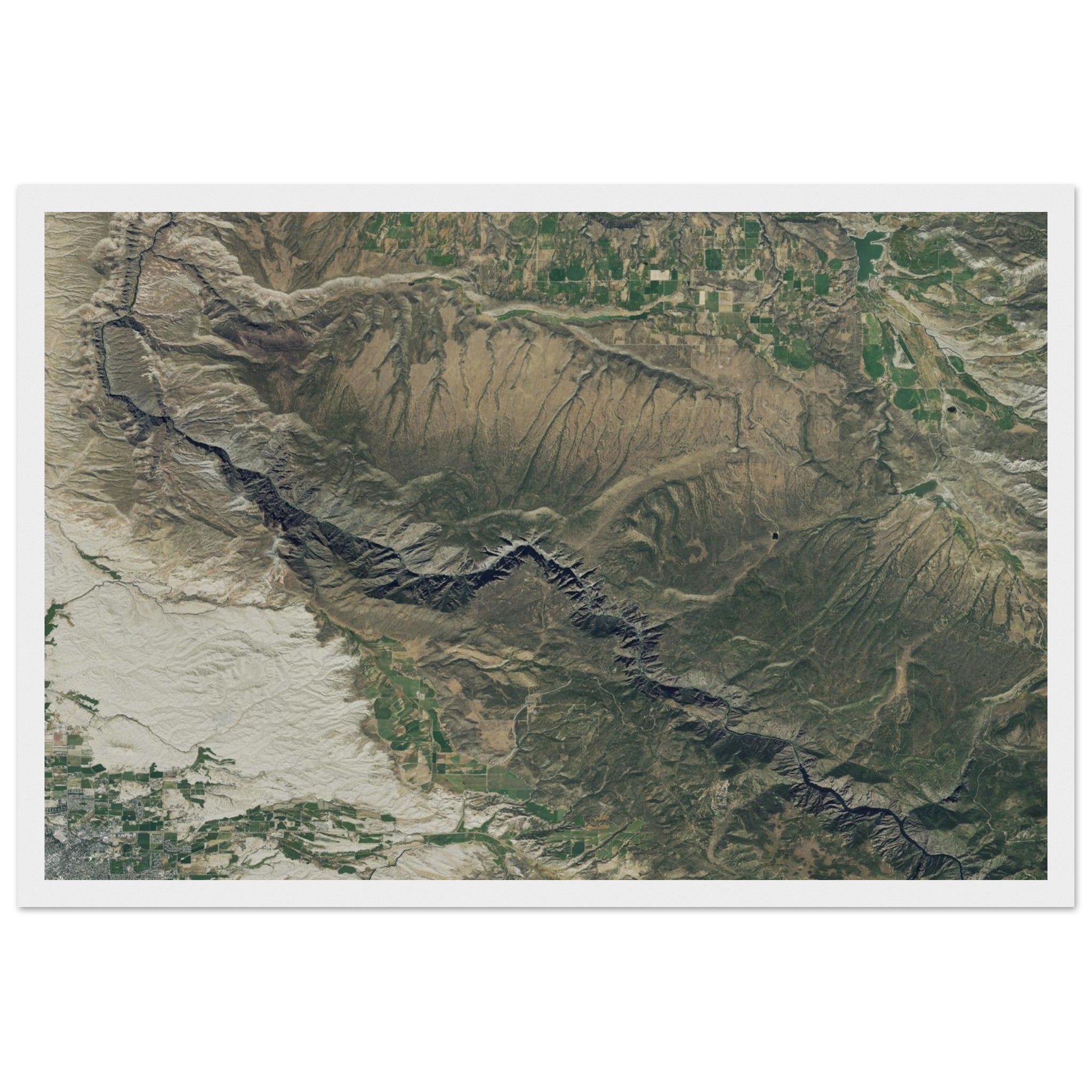 Black Canyon National Park Natural Earth Print - Ink And Atlas