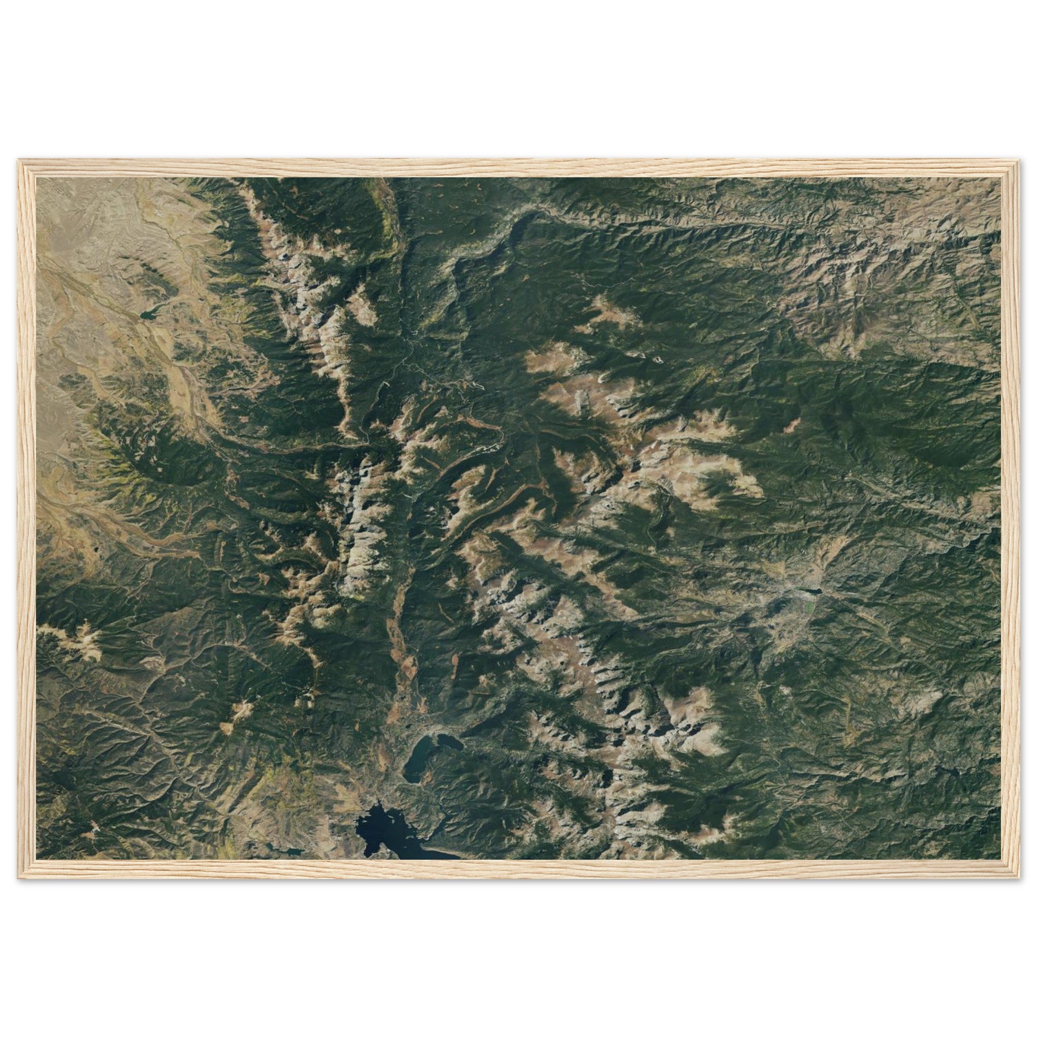 Rocky Mountains National Park Natural Earth Print - Ink And Atlas