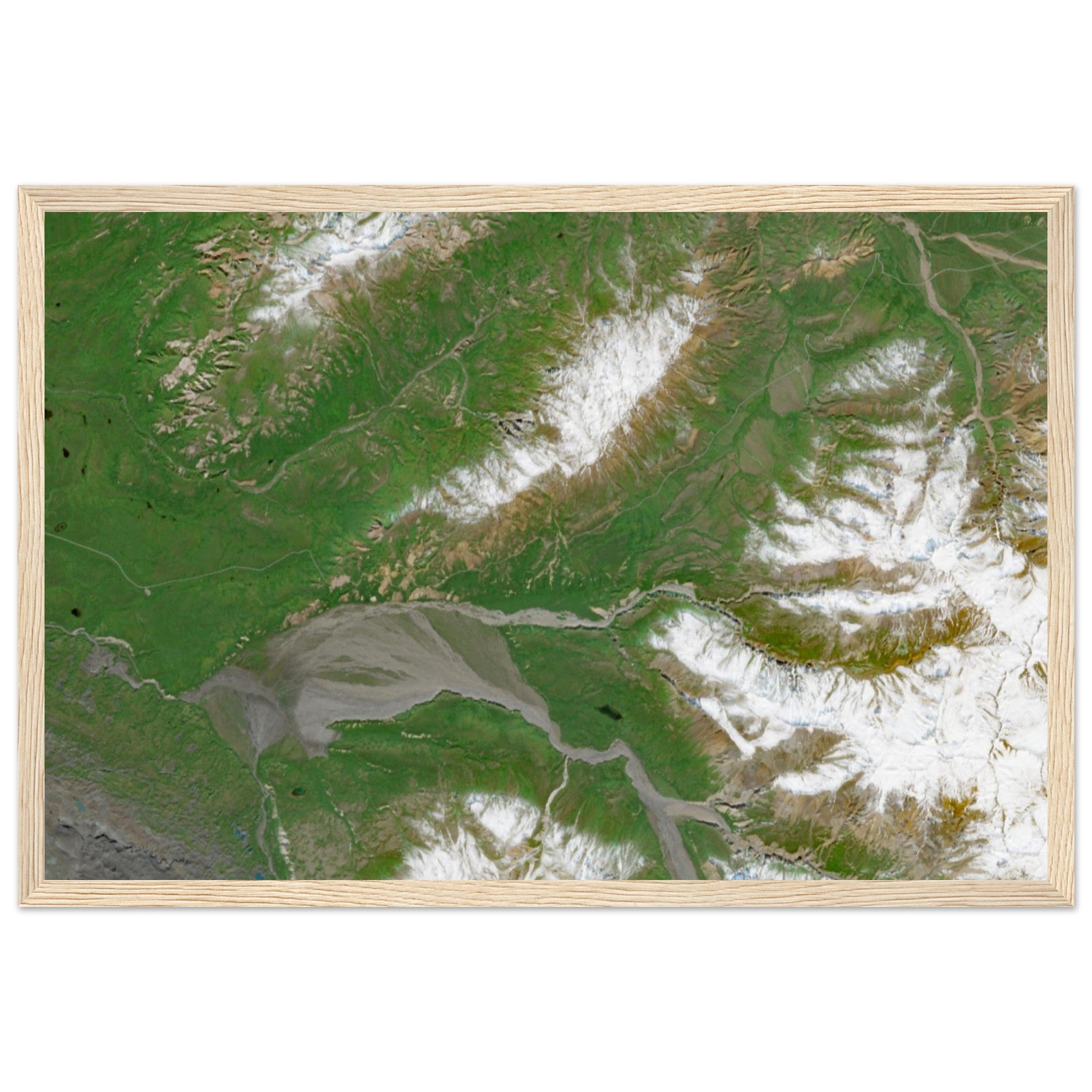 Denali National Park Natural Earth Print - Ink And Atlas