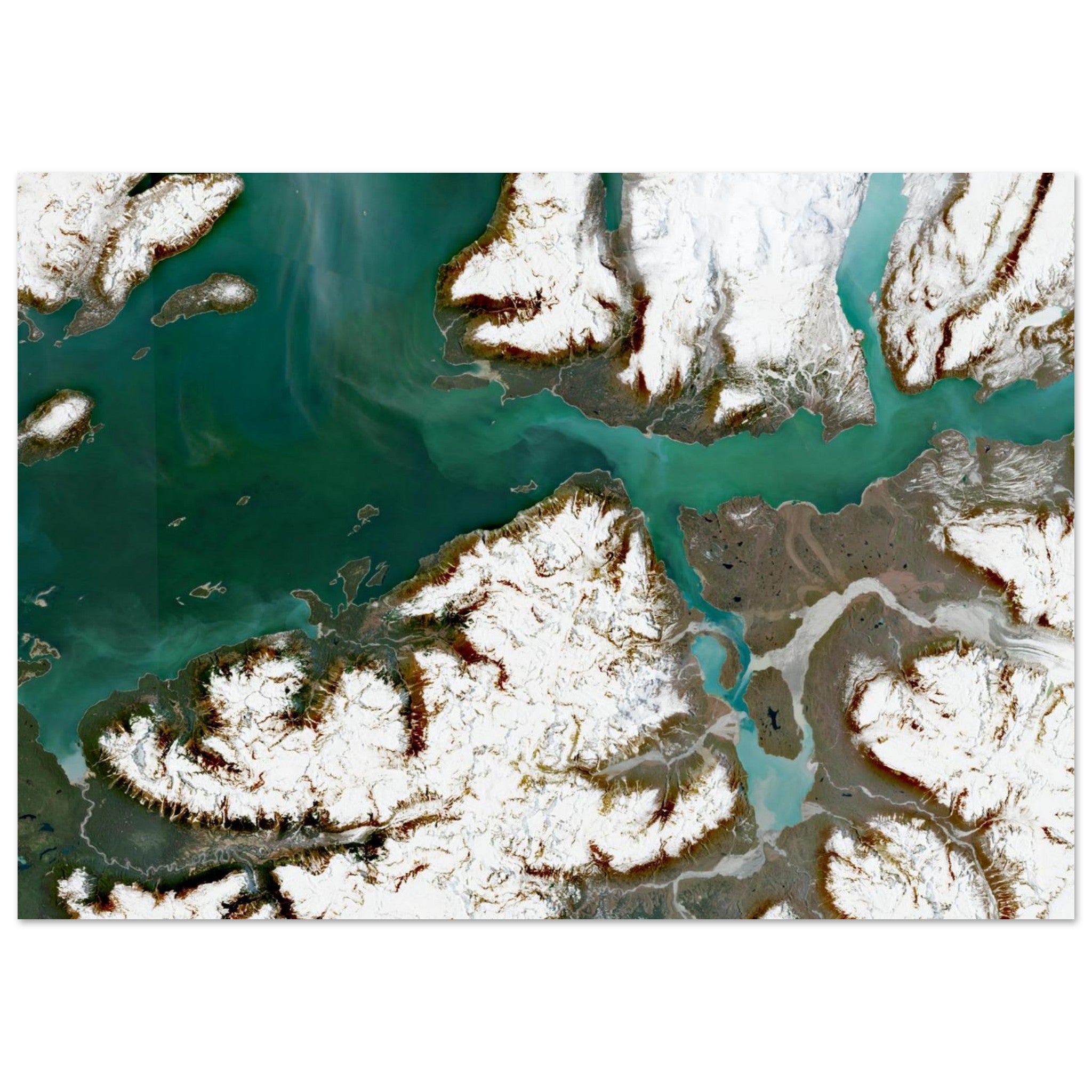 Glacier Bay National Park Natural Earth Print - Ink And Atlas
