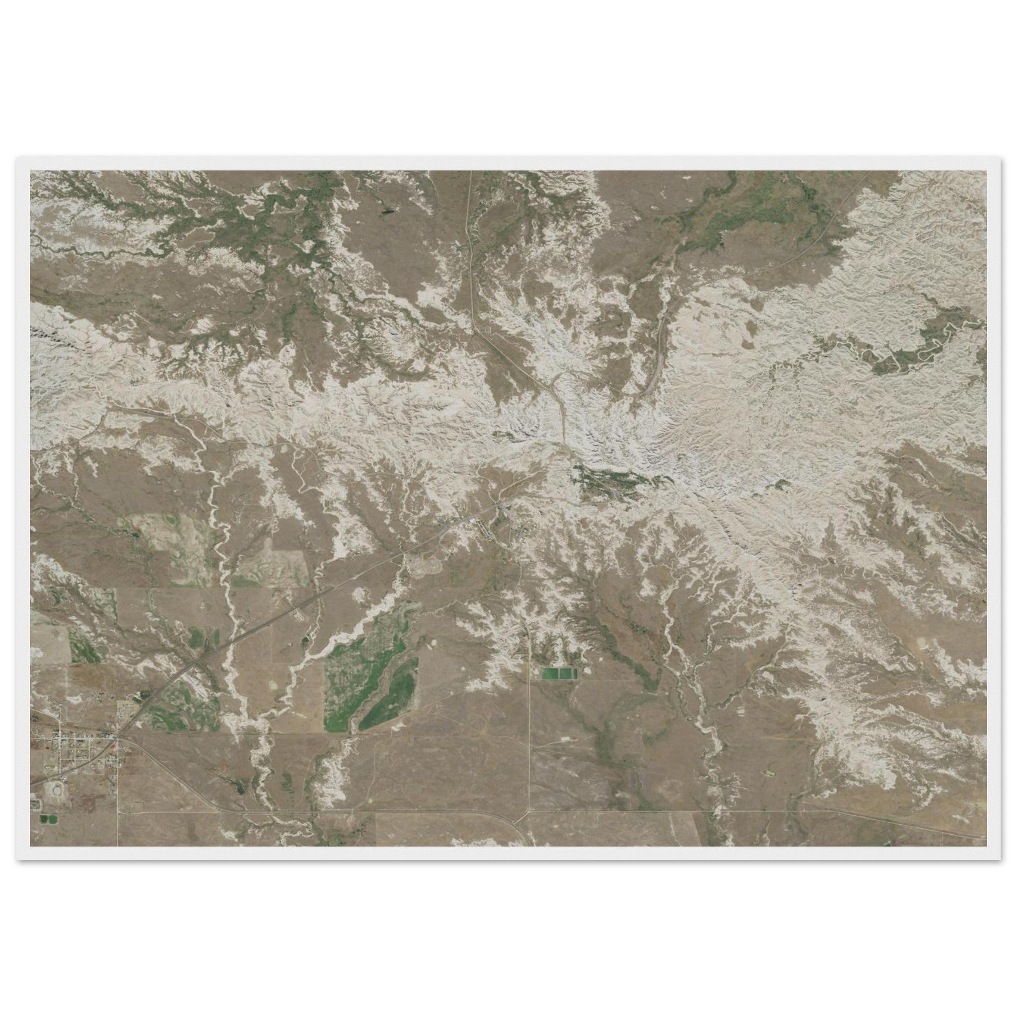 Badlands National Park Natural Earth Print - Ink And Atlas