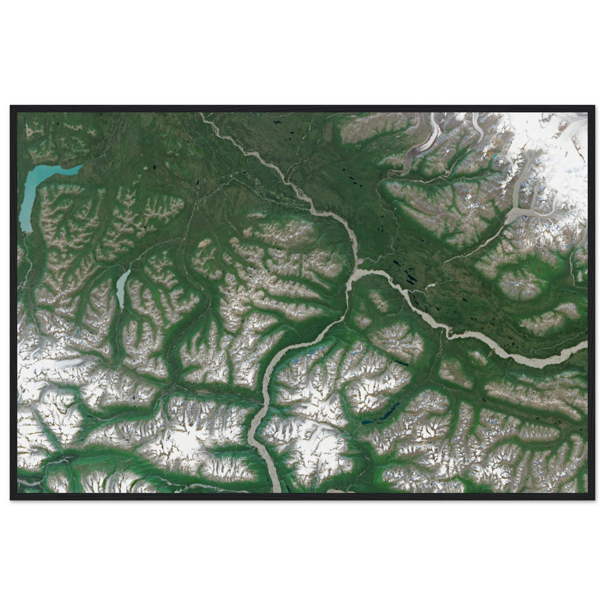 Wrangell–St. Elias National Park Natural Earth Print - Ink And Atlas