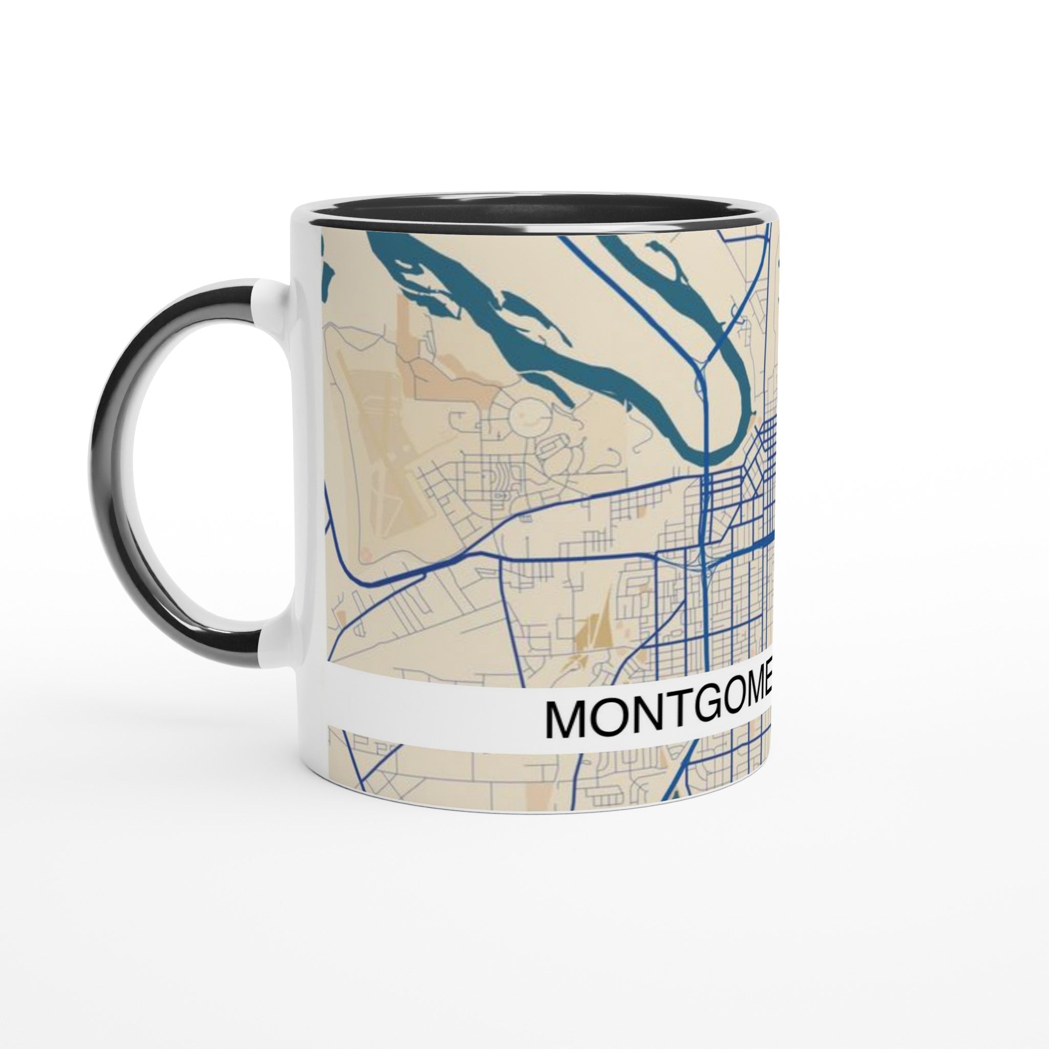 Montgomery Alabama Modern City Map Mug - Ink And Atlas